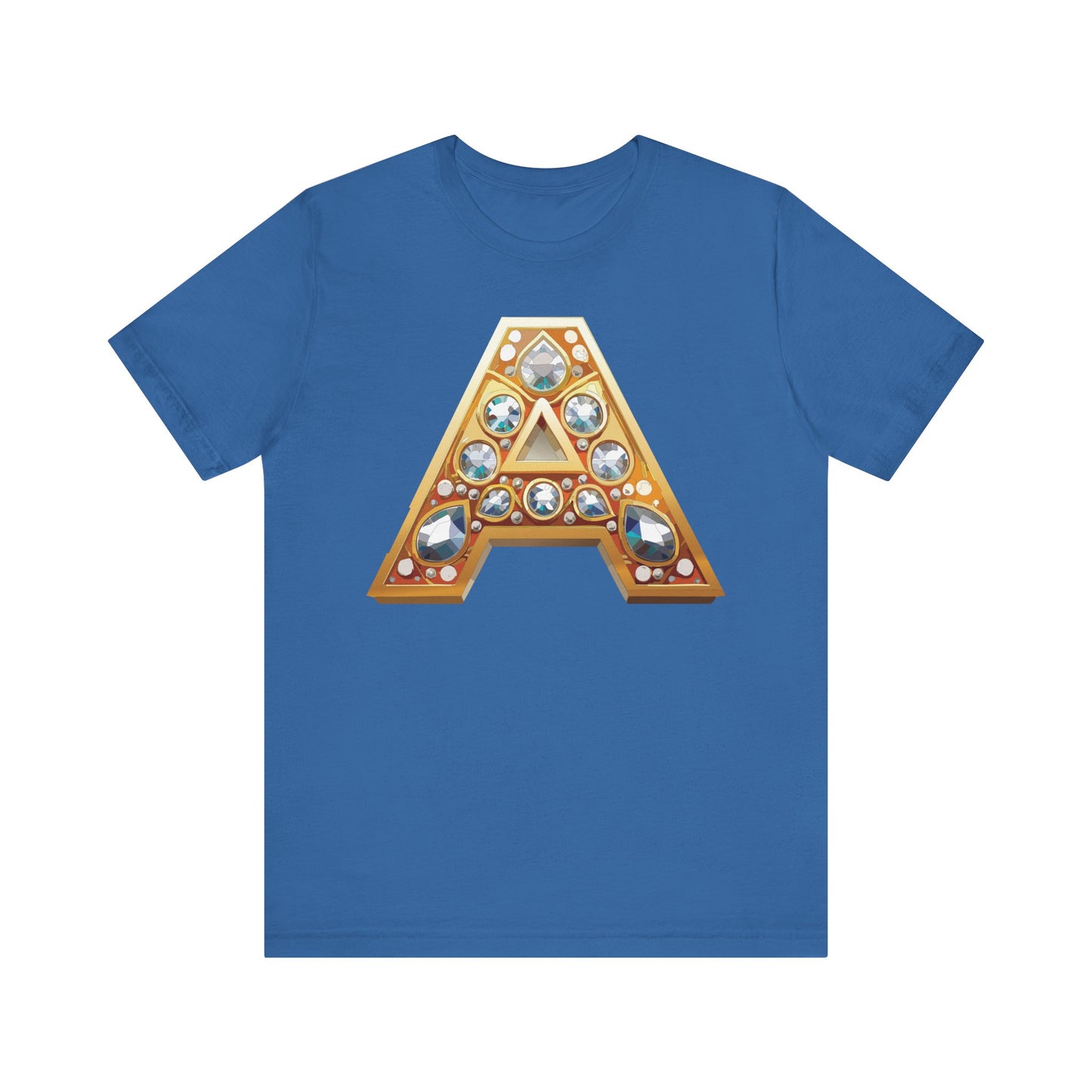 Letter Shirt, Shirt with Letters, Tee Shirt with Gold Letter, Shirt with Antique Letters
