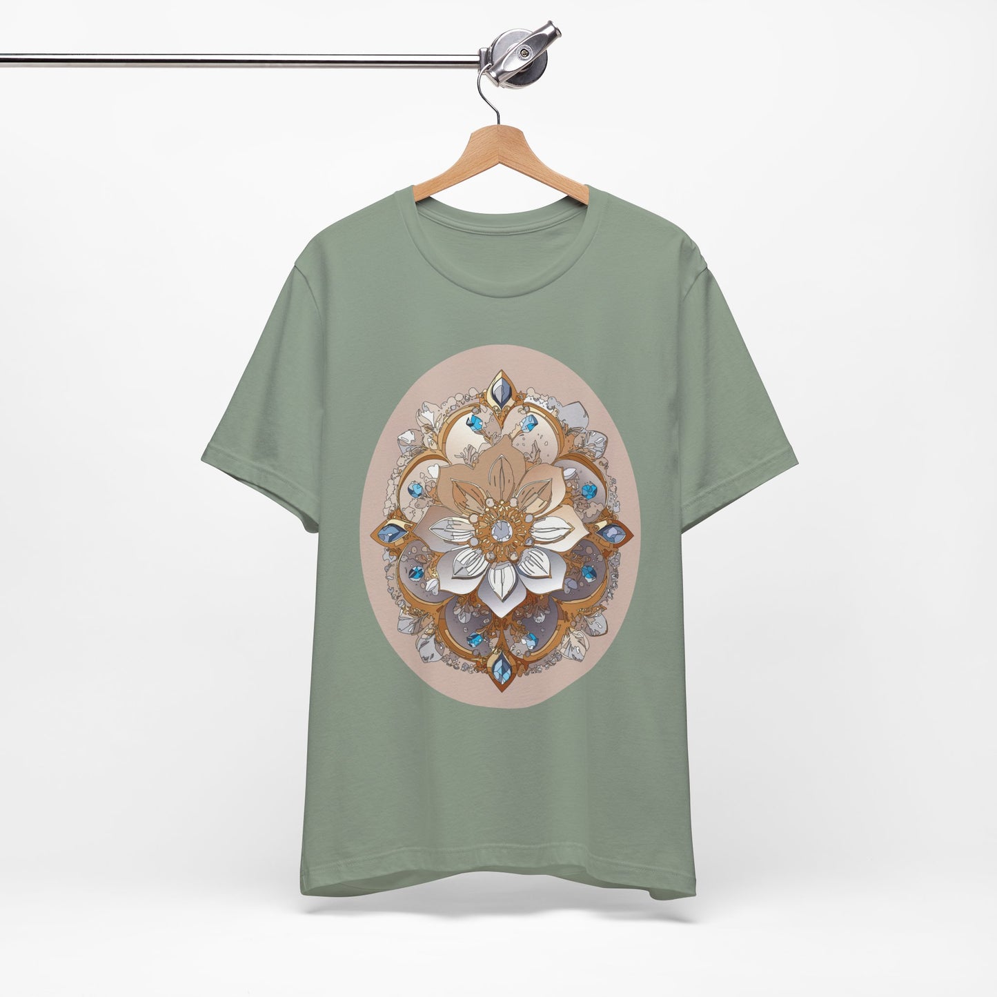 Floral Shirt, Flower Shirt, Tee Shirt with Antique Flower