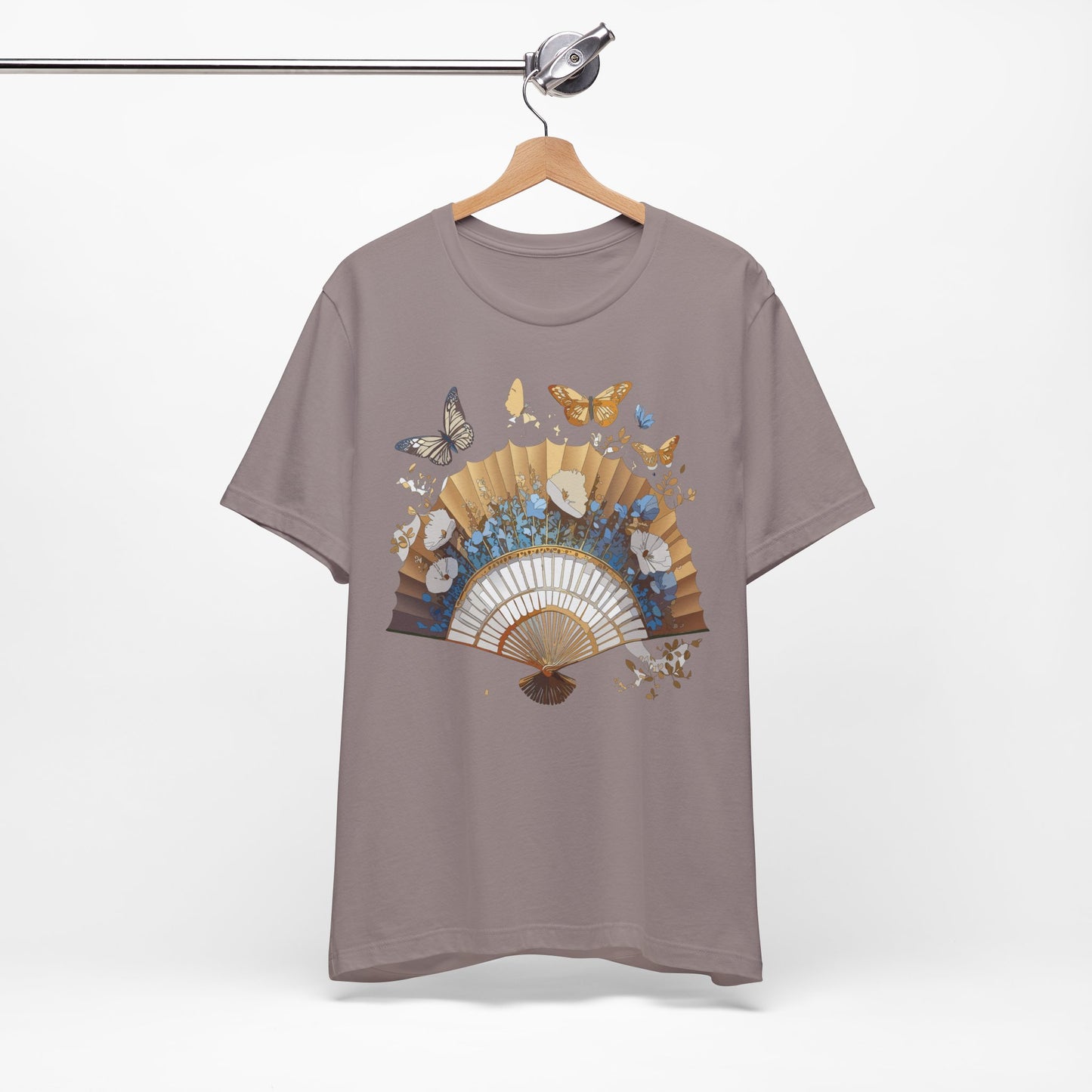 Fan shirt, Shirt with Fan, Tee Shirt with Gold Blower