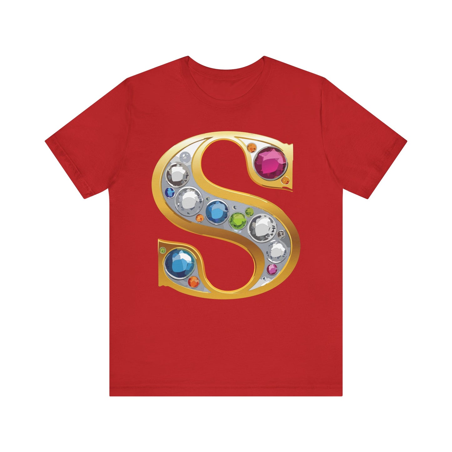 Letter Shirt, Shirt with Letters, Tee Shirt with Gold Letter, Shirt with Antique Letters