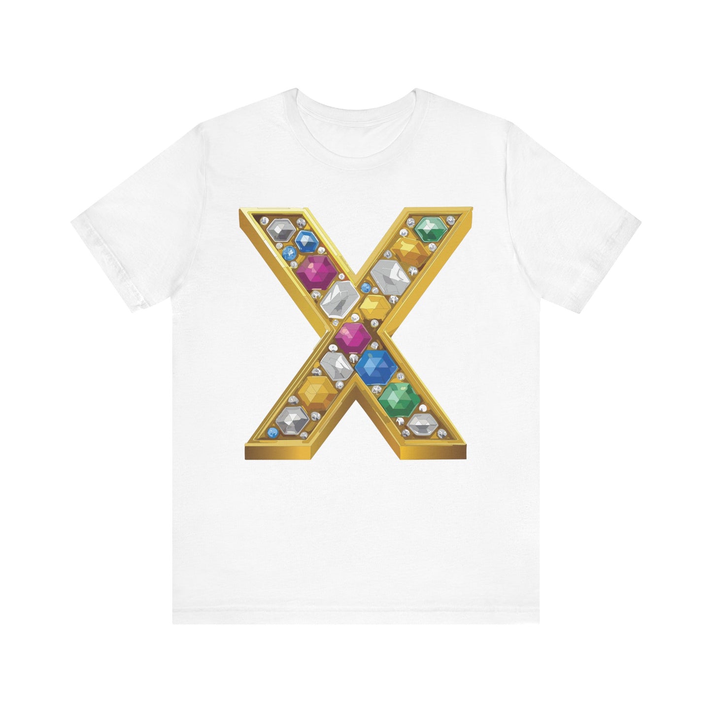 Letter Shirt, Shirt with Letters, Tee Shirt with Gold Letter, Shirt with Antique Letters