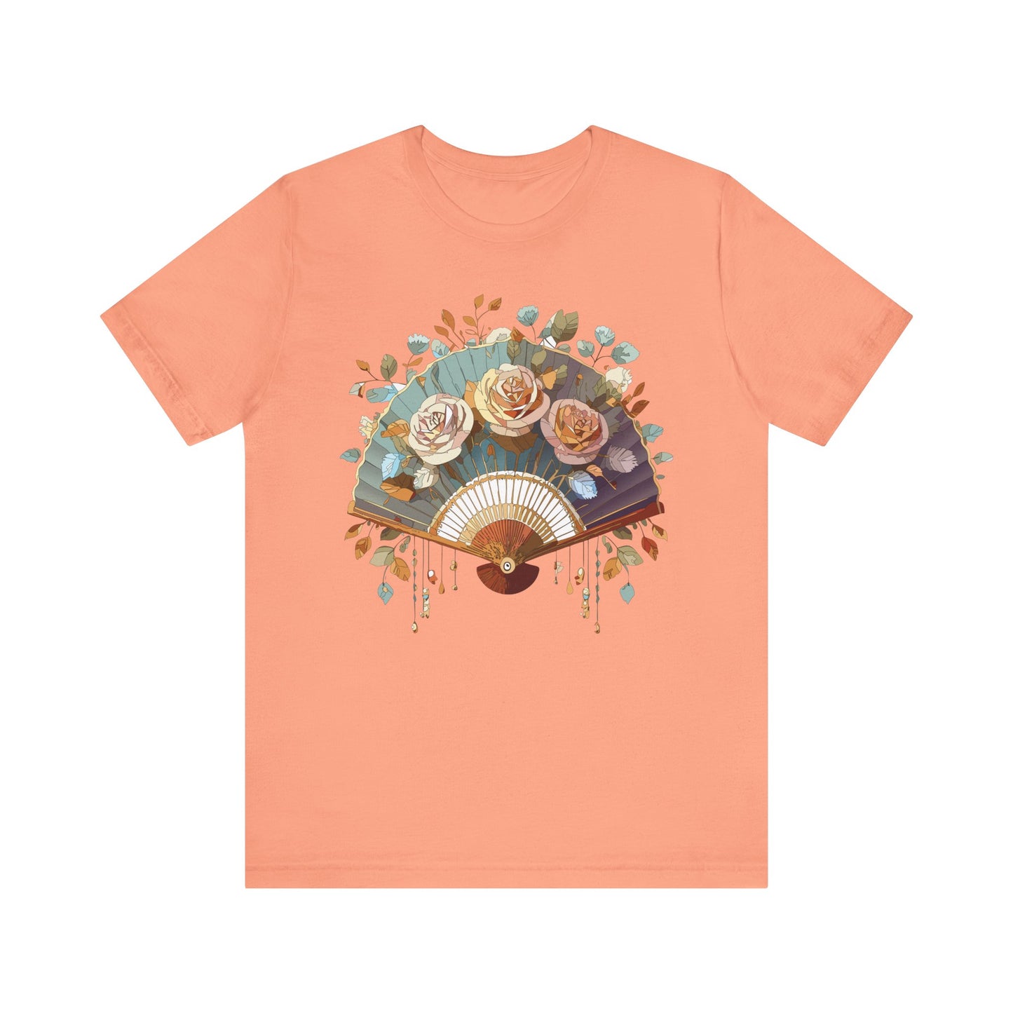 Fan shirt, Shirt with Fan, Tee Shirt with Gold Blower