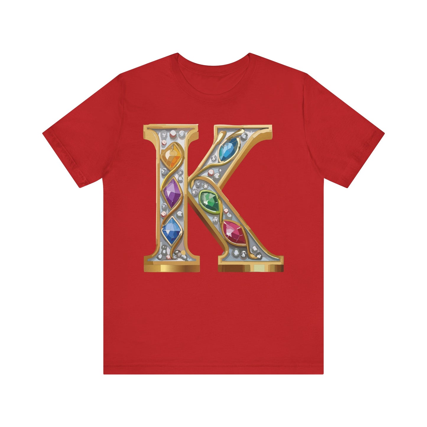 Letter Shirt, Shirt with Letters, Tee Shirt with Gold Letter, Shirt with Antique Letters