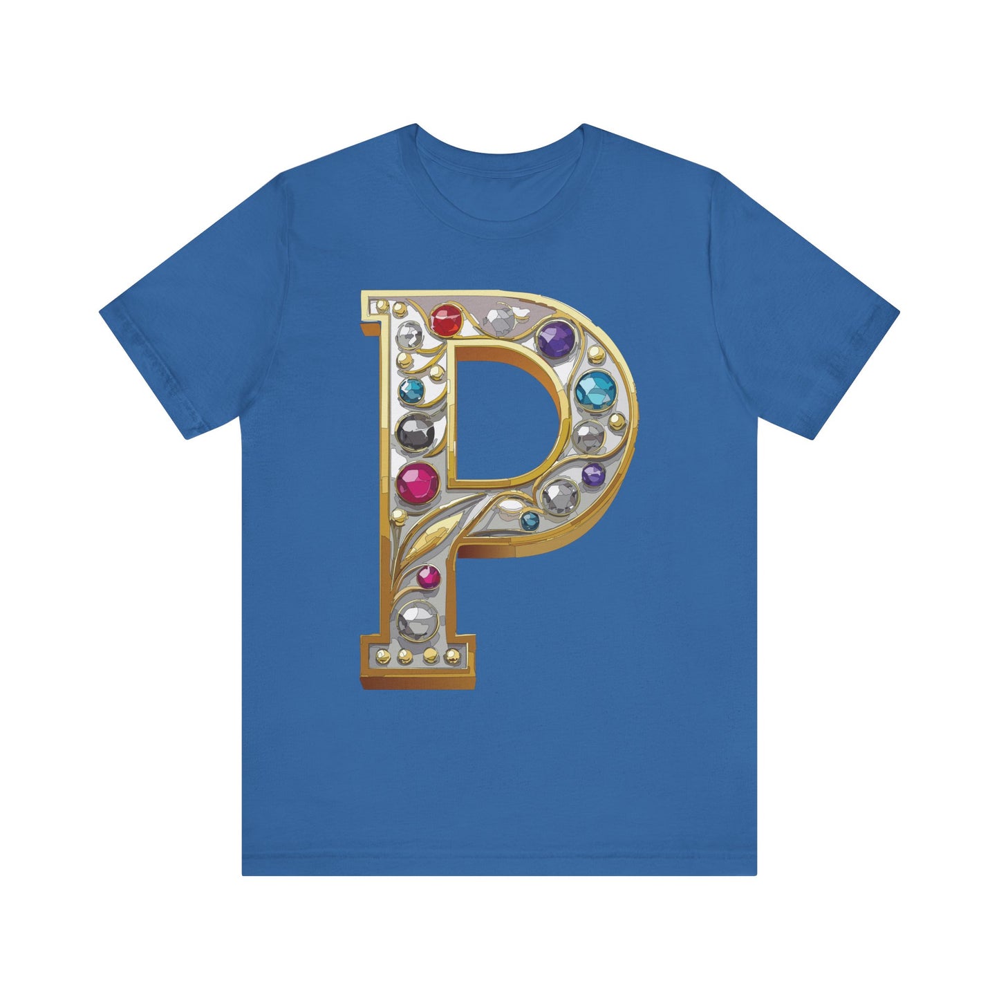Letter Shirt, Shirt with Letters, Tee Shirt with Gold Letter, Shirt with Antique Letters