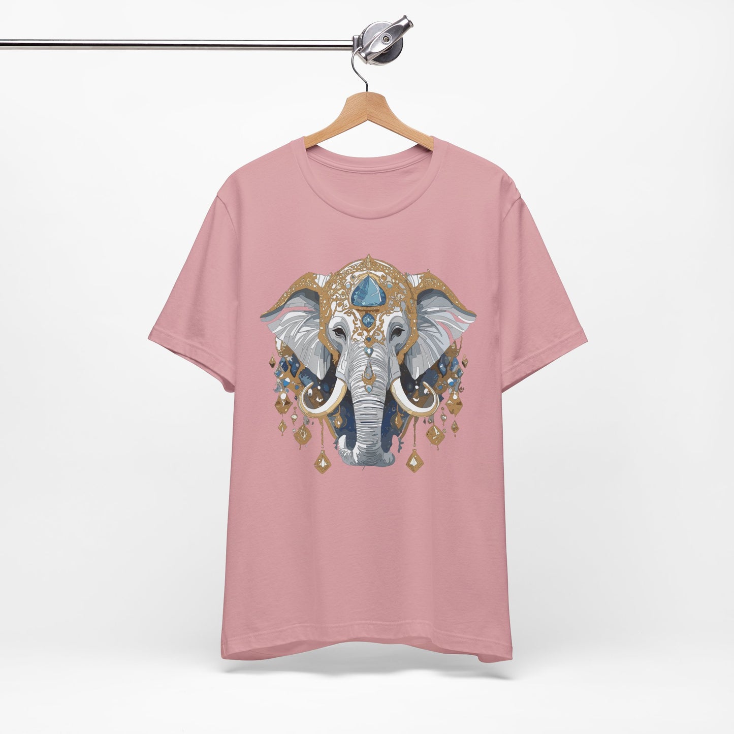 Animal Shirt, Shirt with Animal, Tee Shirt with Gold Animal Medal, Shirt with Antique Animal Medallion