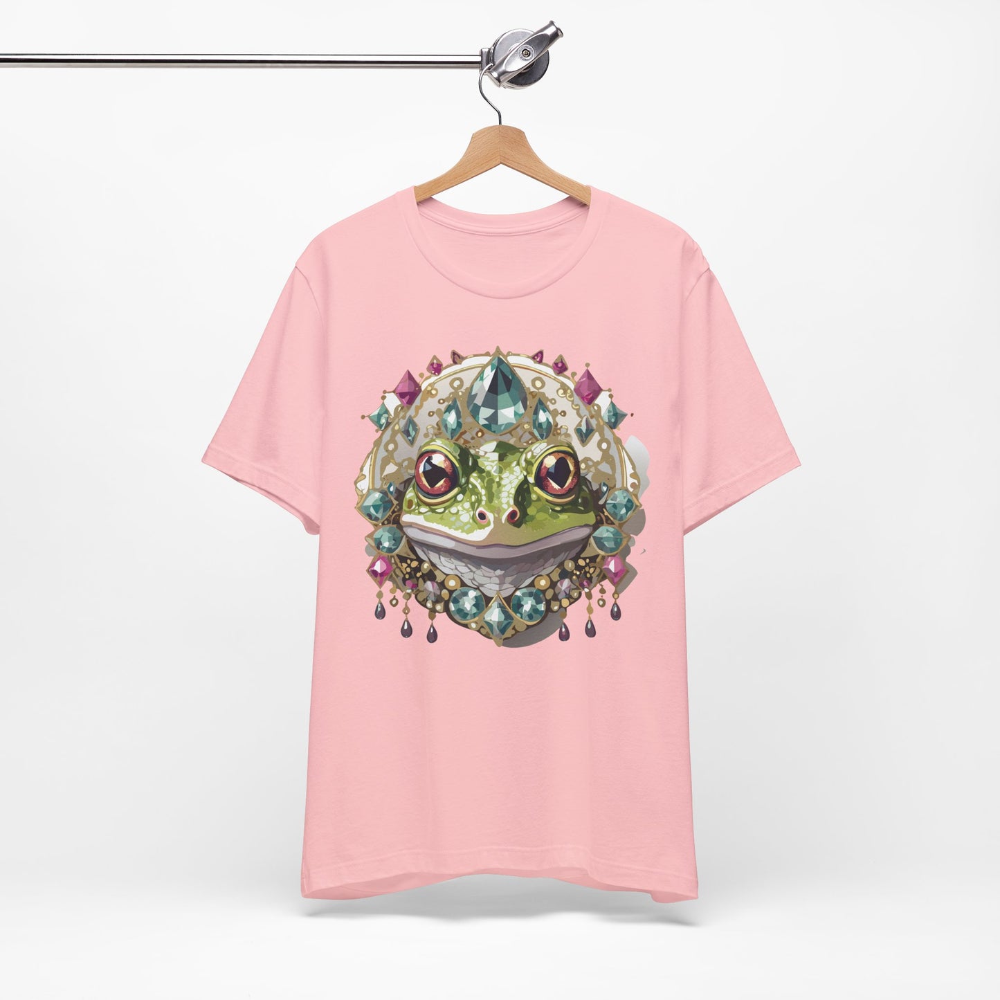 Animal Shirt, Shirt with Animal, Tee Shirt with Gold Animal Medal, Shirt with Antique Animal Medallion