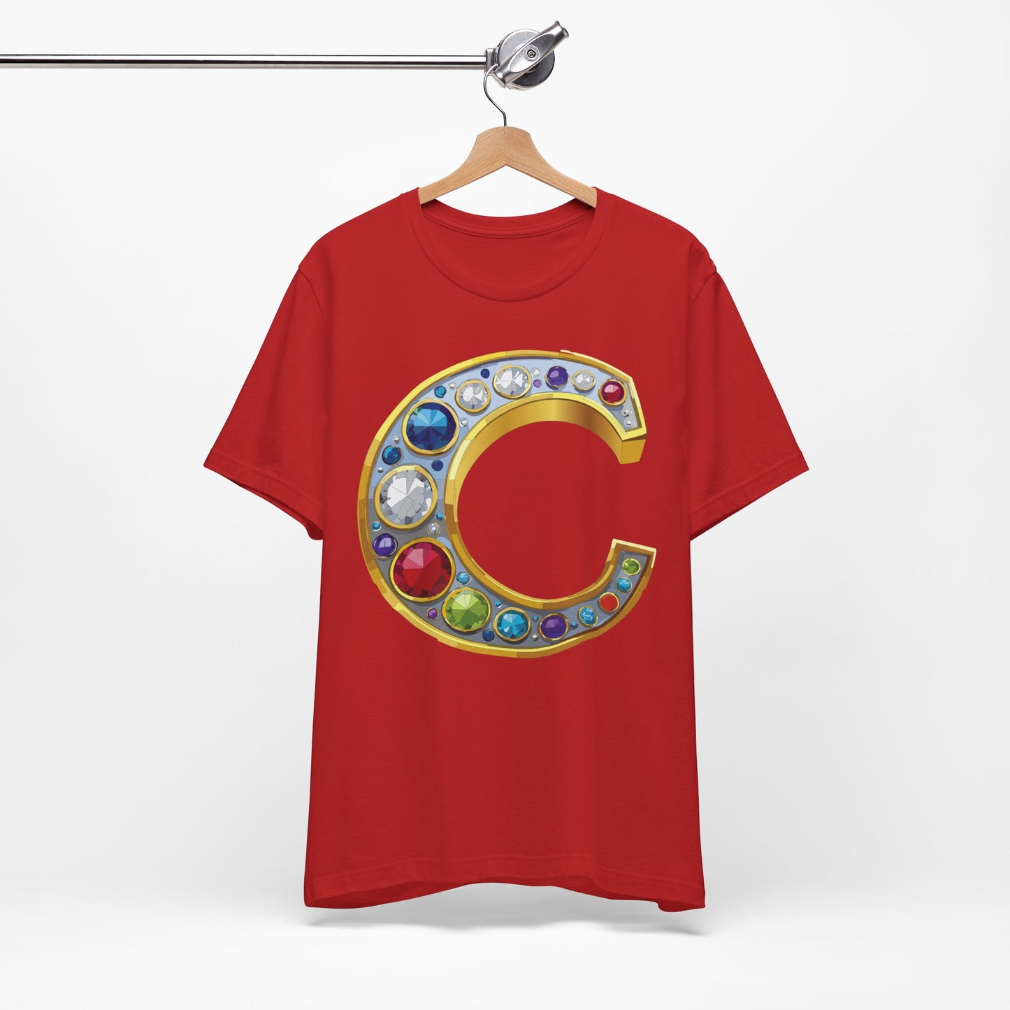 Letter Shirt, Shirt with Letters, Tee Shirt with Gold Letter, Shirt with Antique Letters