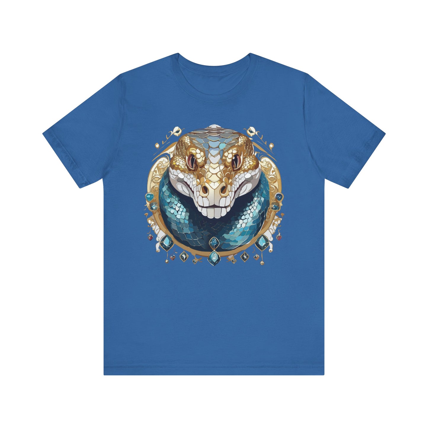Animal Shirt, Shirt with Animal, Tee Shirt with Gold Animal Medal, Shirt with Antique Animal Medallion