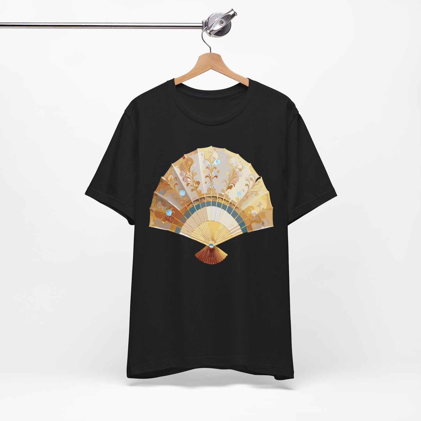 Fan shirt, Shirt with Fan, Tee Shirt with Gold Blower