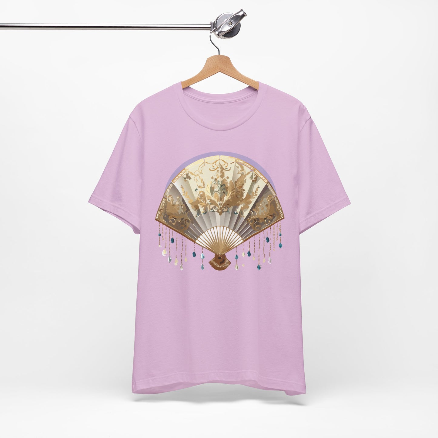 Fan shirt, Shirt with Fan, Tee Shirt with Gold Blower