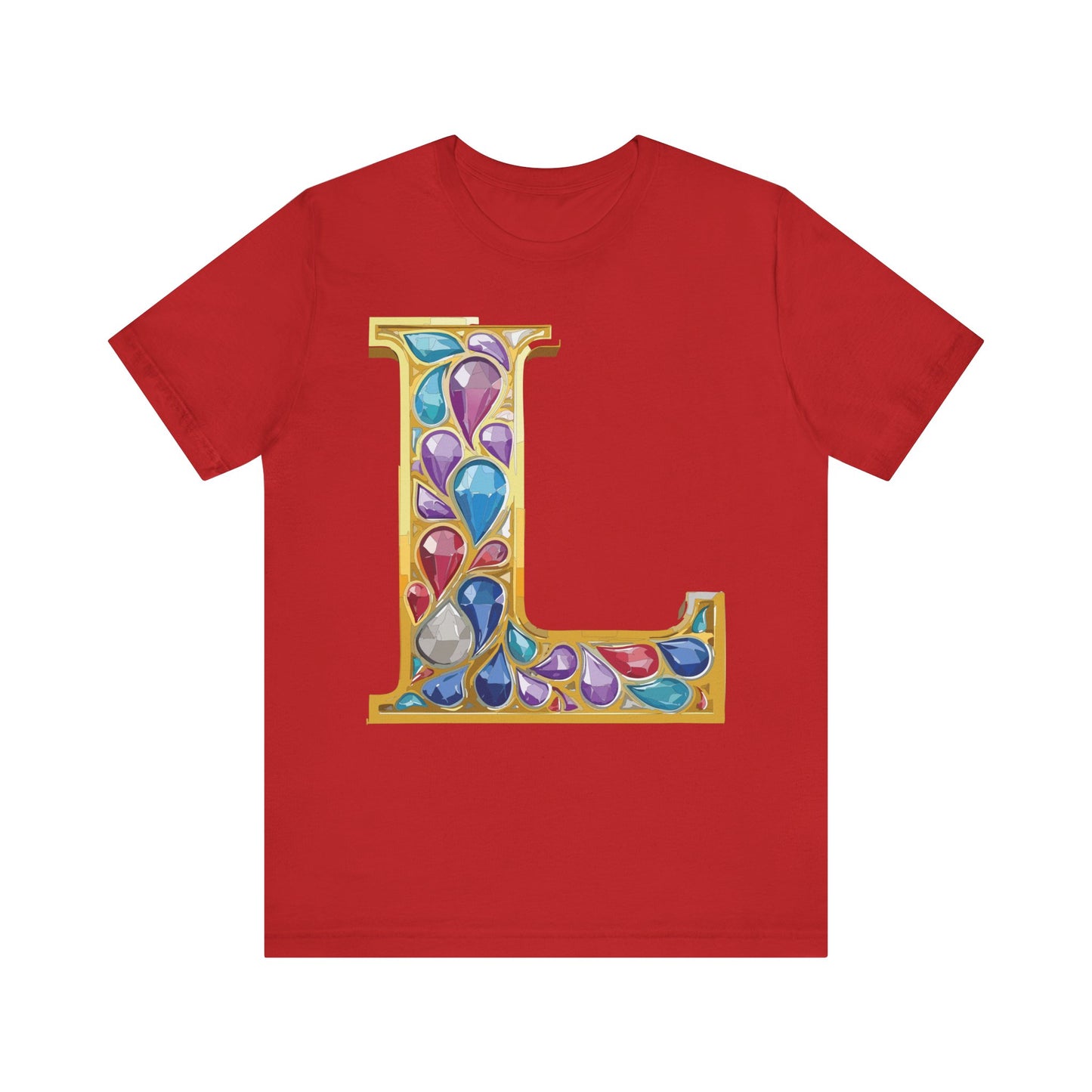 Letter Shirt, Shirt with Letters, Tee Shirt with Gold Letter, Shirt with Antique Letters