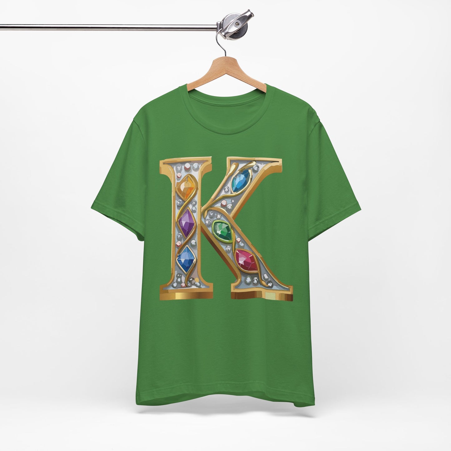 Letter Shirt, Shirt with Letters, Tee Shirt with Gold Letter, Shirt with Antique Letters
