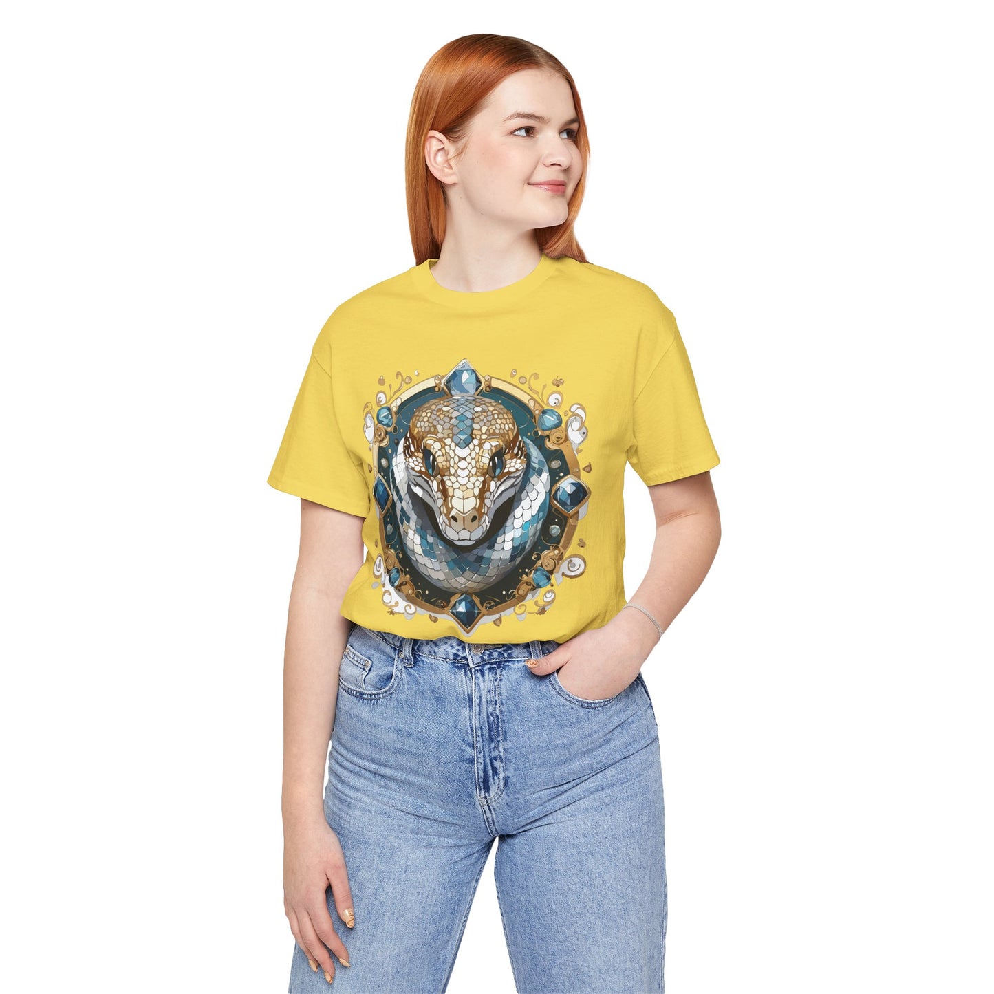 Animal Shirt, Shirt with Animal, Tee Shirt with Gold Animal Medal, Shirt with Antique Animal Medallion