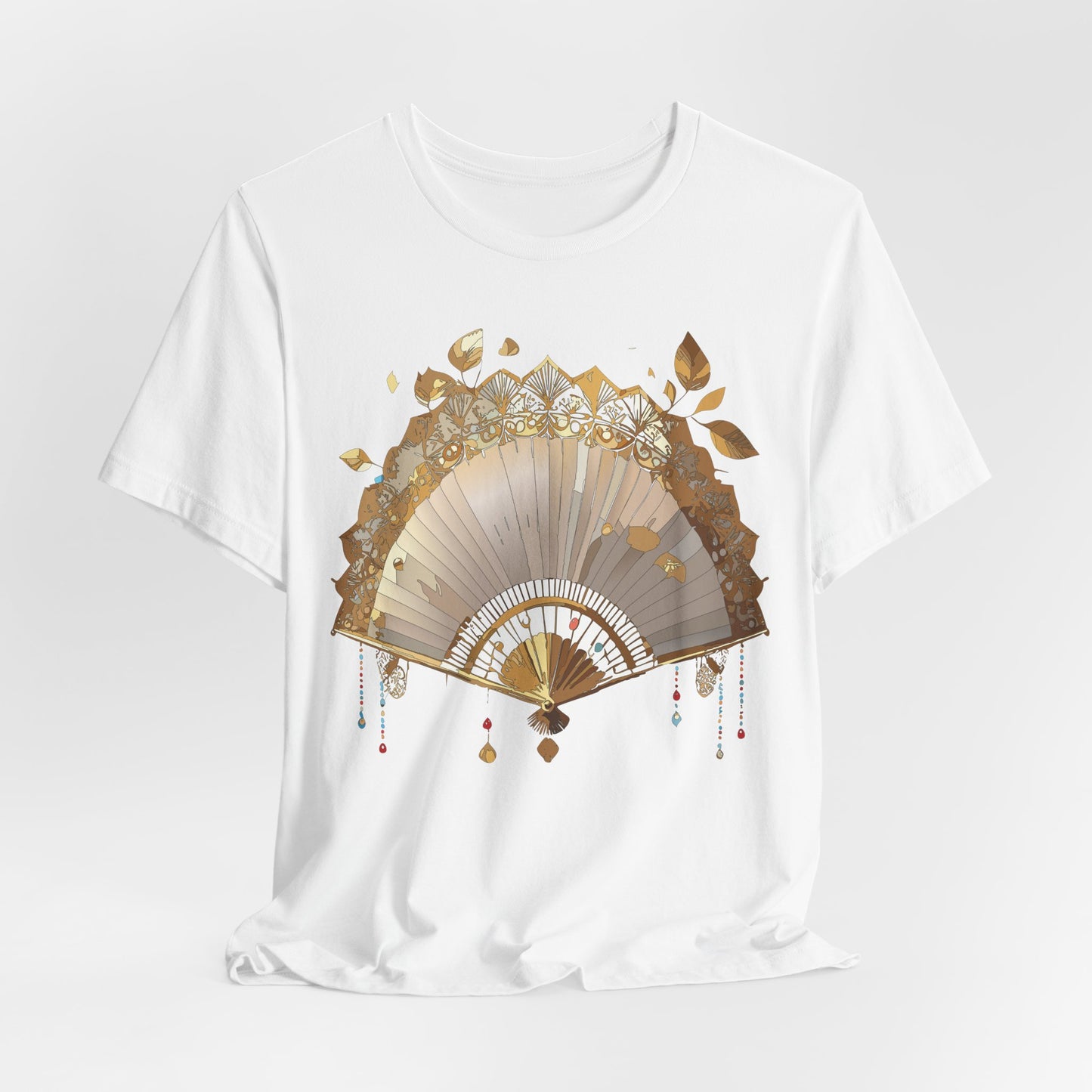 Fan shirt, Shirt with Fan, Tee Shirt with Gold Blower