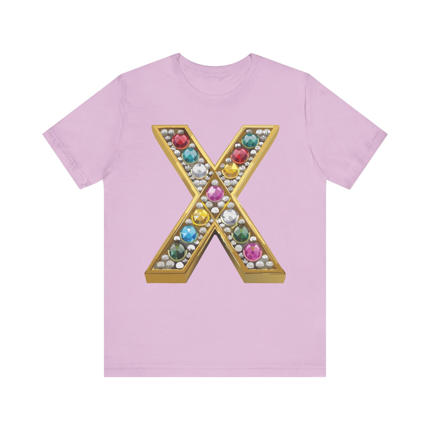Letter Shirt, Shirt with Letters, Tee Shirt with Gold Letter, Shirt with Antique Letters