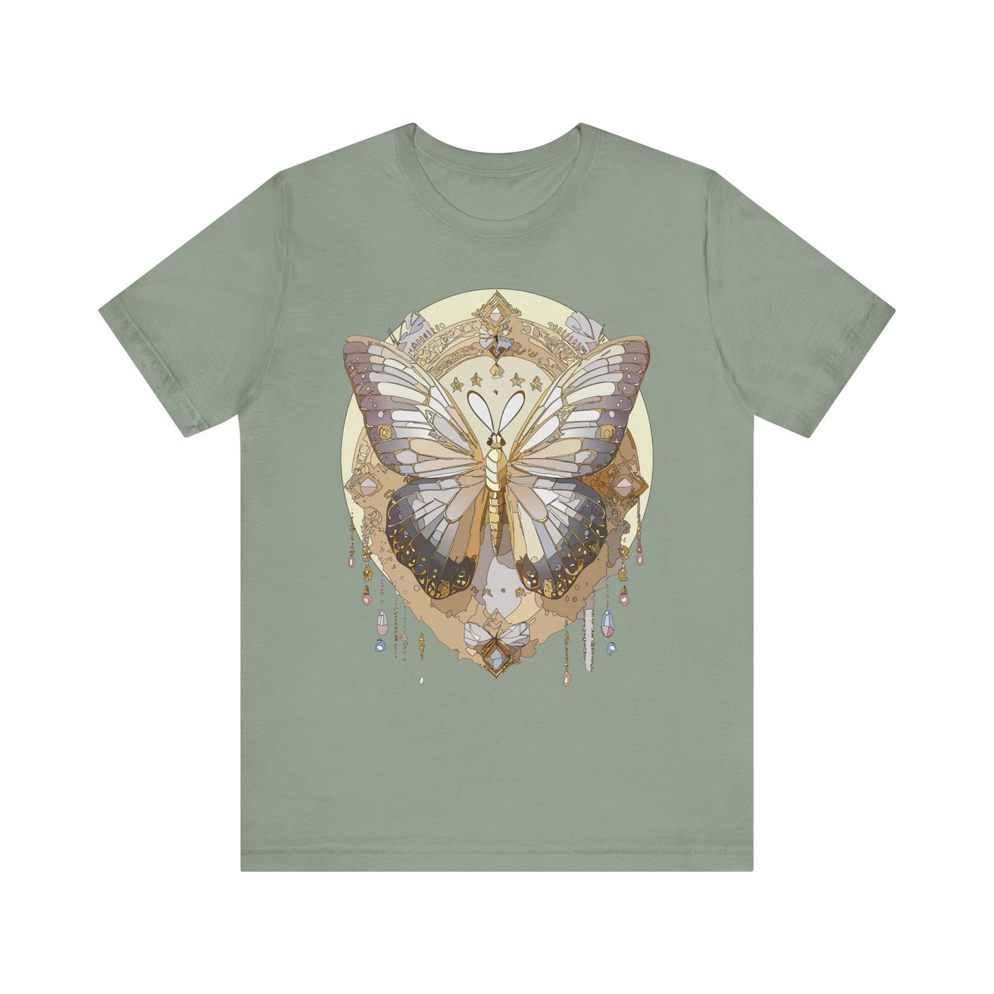 Butterfly Shirt, Shirt with Butterfly, Tee Shirt with Antique Butterfly