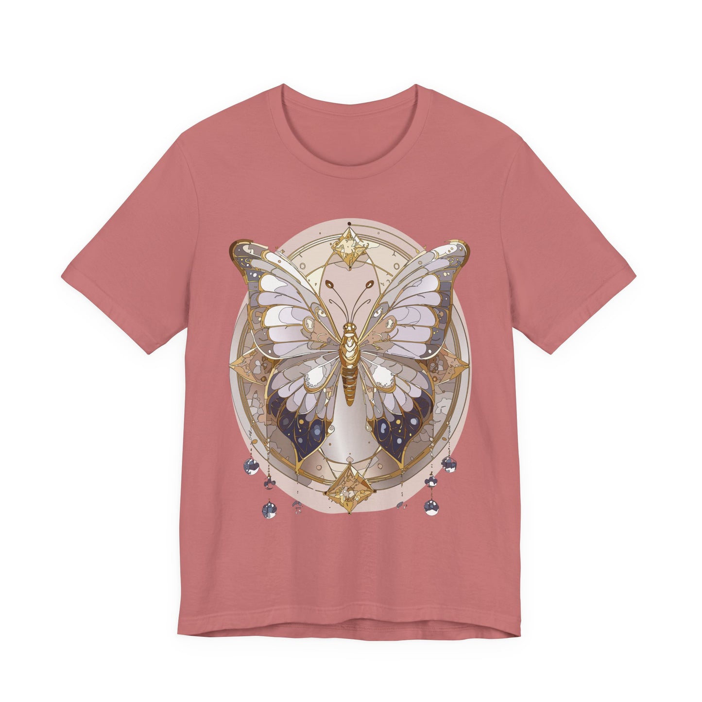 Butterfly Shirt, Shirt with Butterfly, Tee Shirt with Antique Butterfly