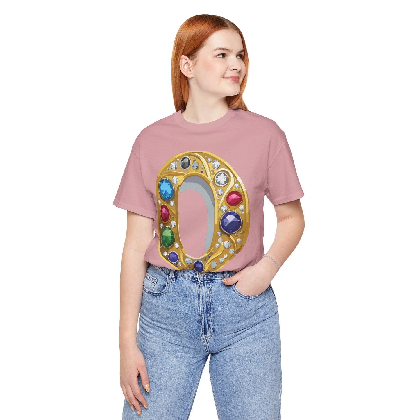 Letter Shirt, Shirt with Letters, Tee Shirt with Gold Letter, Shirt with Antique Letters