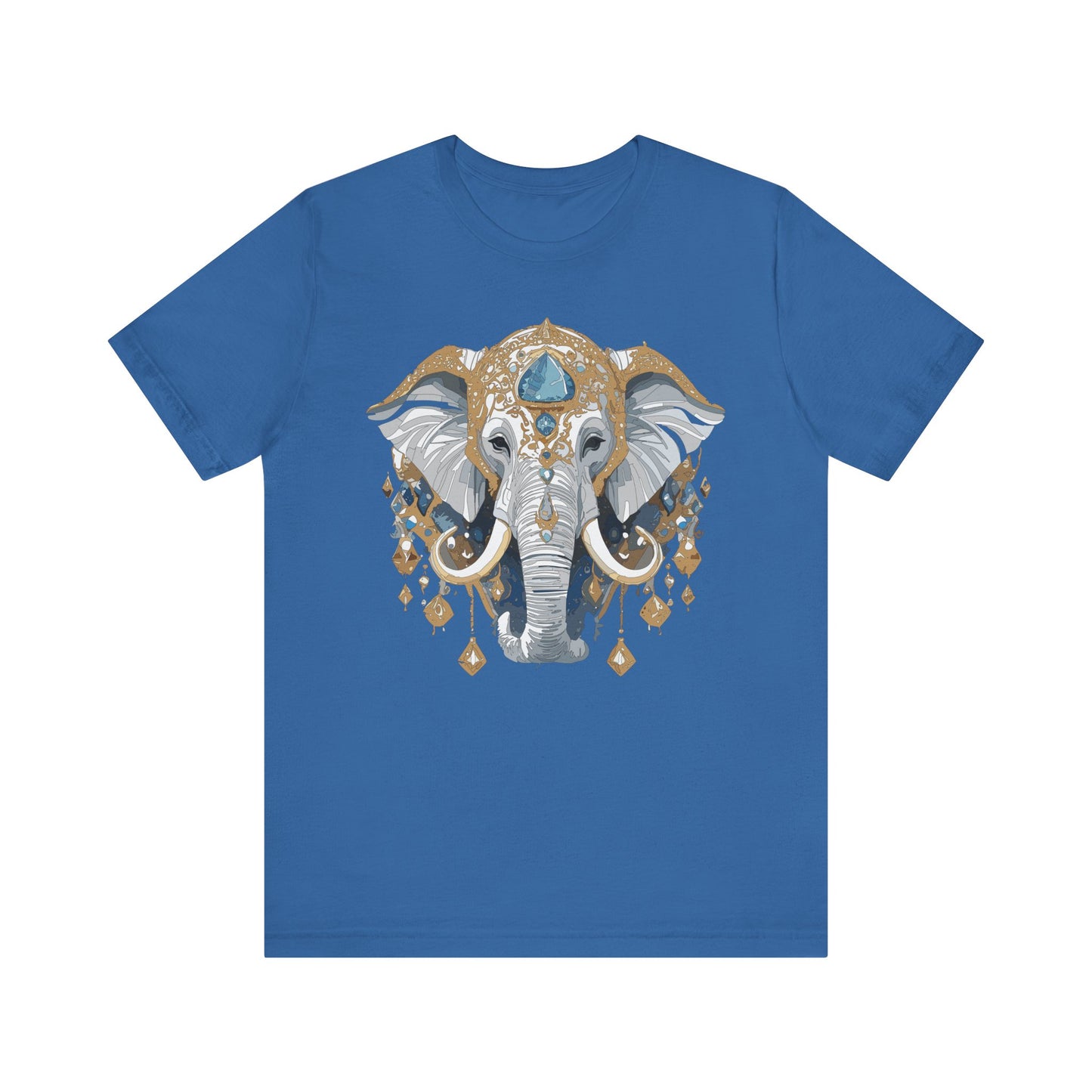 Animal Shirt, Shirt with Animal, Tee Shirt with Gold Animal Medal, Shirt with Antique Animal Medallion