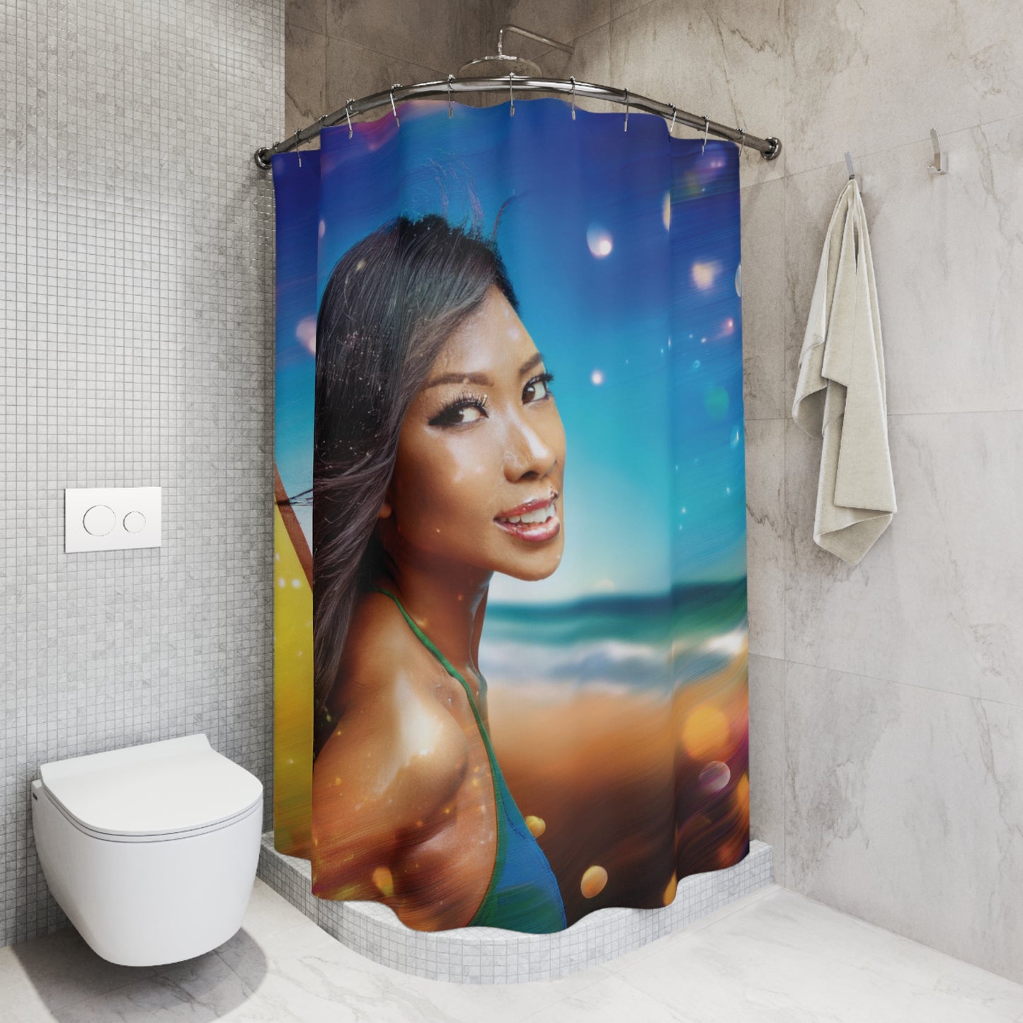 Woman Shower Curtain