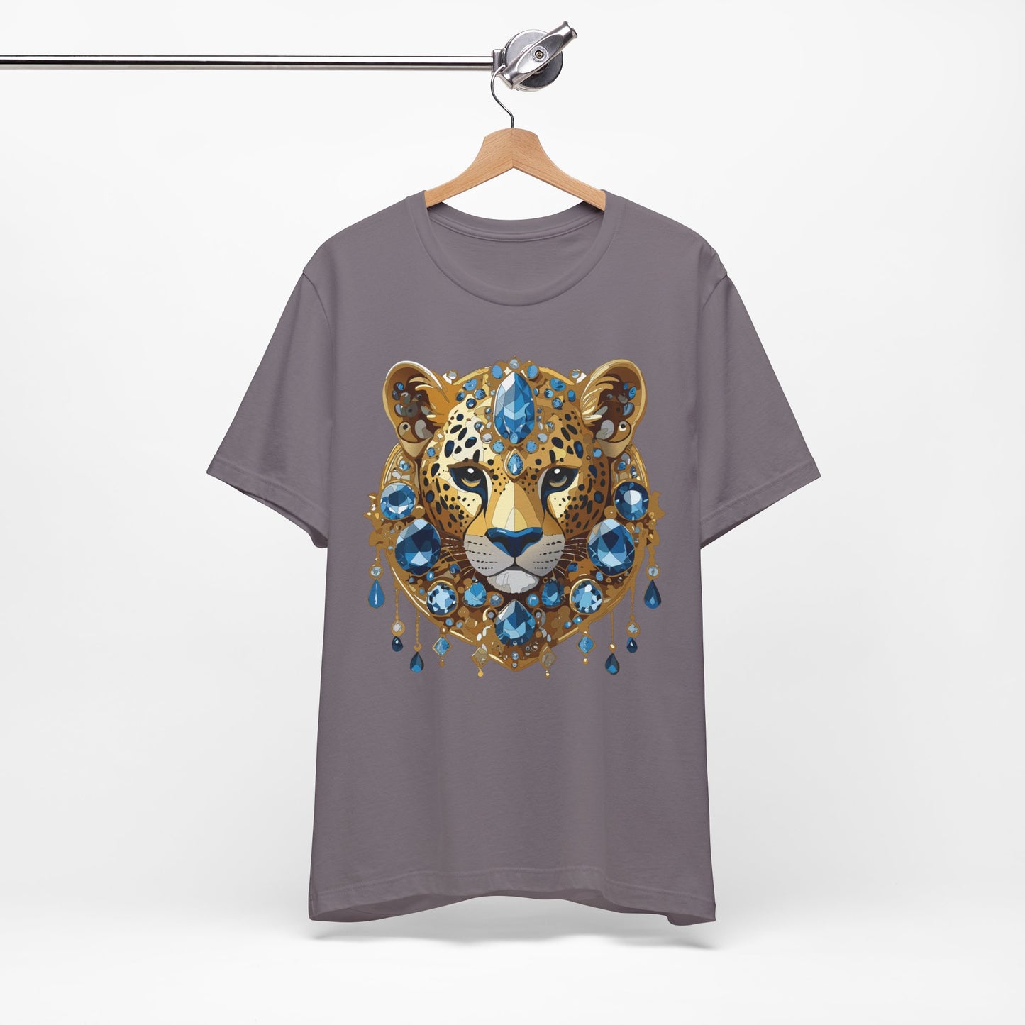 Animal Shirt, Shirt with Animal, Tee Shirt with Gold Animal Medal, Shirt with Antique Animal Medallion