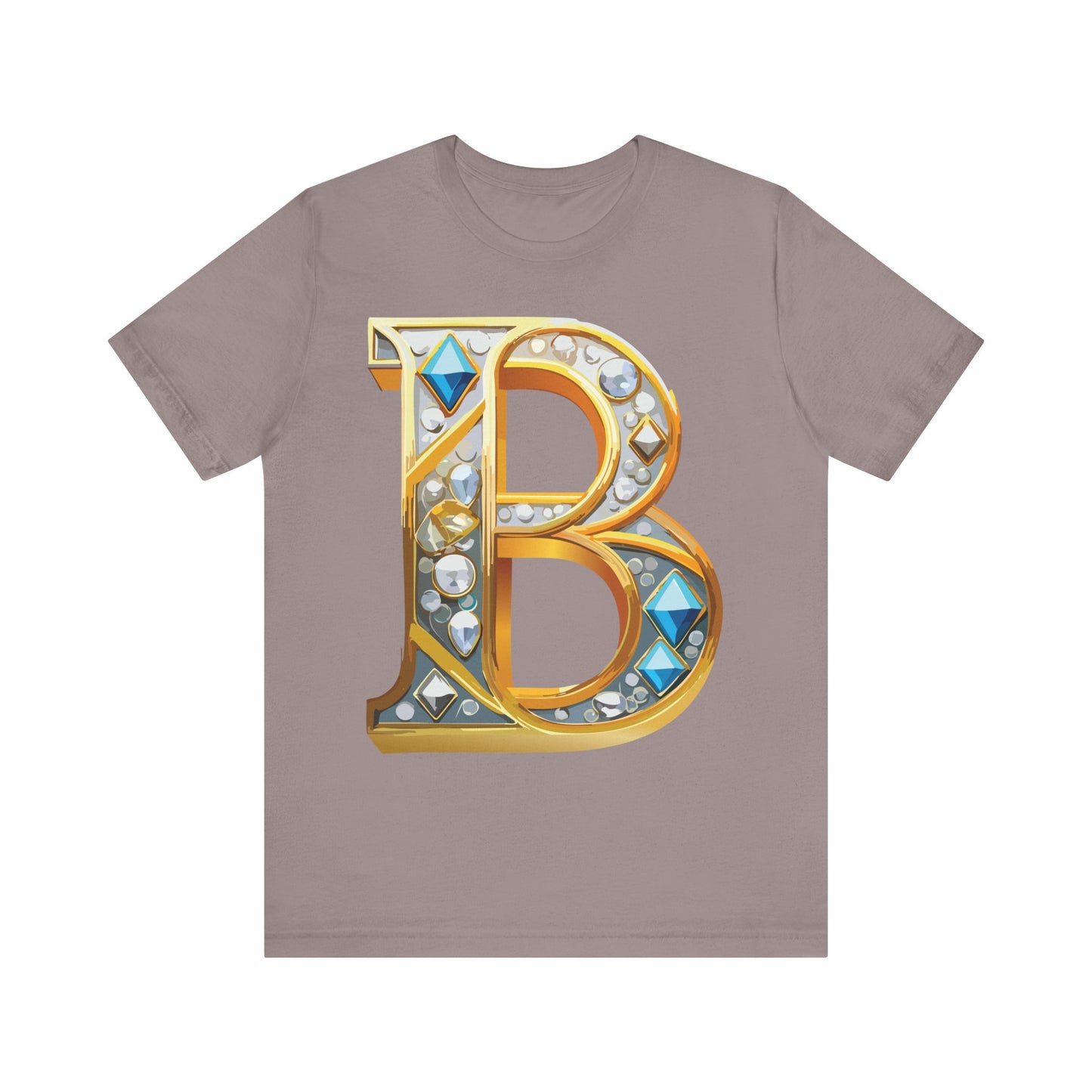 Letter Shirt, Shirt with Letters, Tee Shirt with Gold Letter, Shirt with Antique Letters