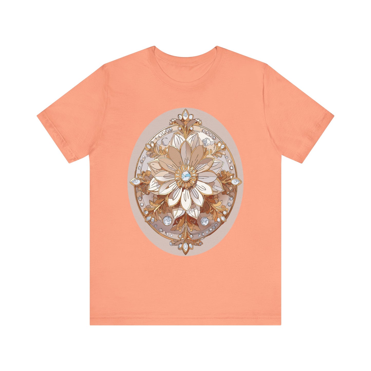 Floral Shirt, Flower Shirt, Tee Shirt with Antique Flower