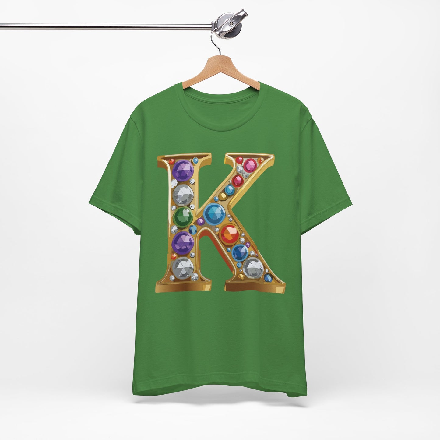 Letter Shirt, Shirt with Letters, Tee Shirt with Gold Letter, Shirt with Antique Letters