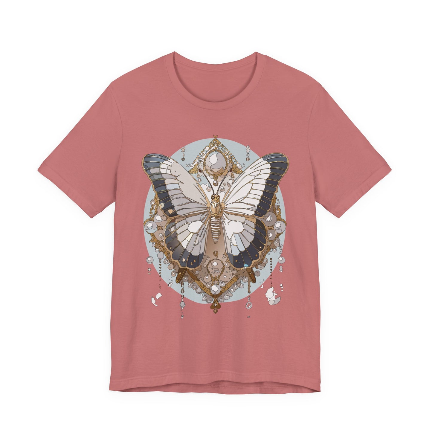 Butterfly Shirt, Shirt with Butterfly, Tee Shirt with Antique Butterfly