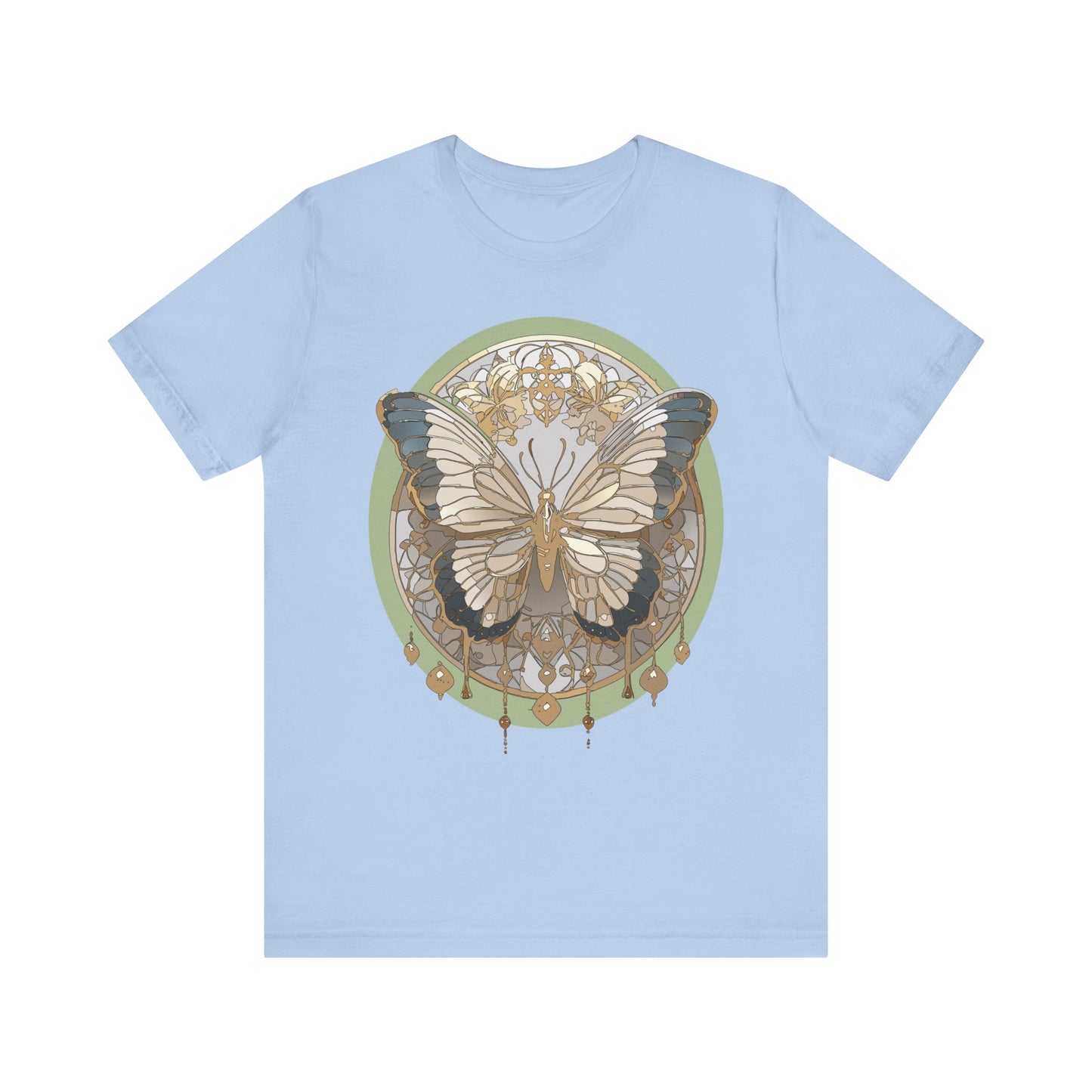 Butterfly Shirt, Shirt with Butterfly, Tee Shirt with Antique Butterfly