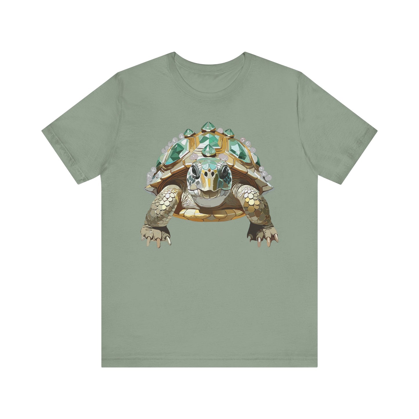 Animal Shirt, Shirt with Animal, Tee Shirt with Gold Animal Medal, Shirt with Antique Animal Medallion