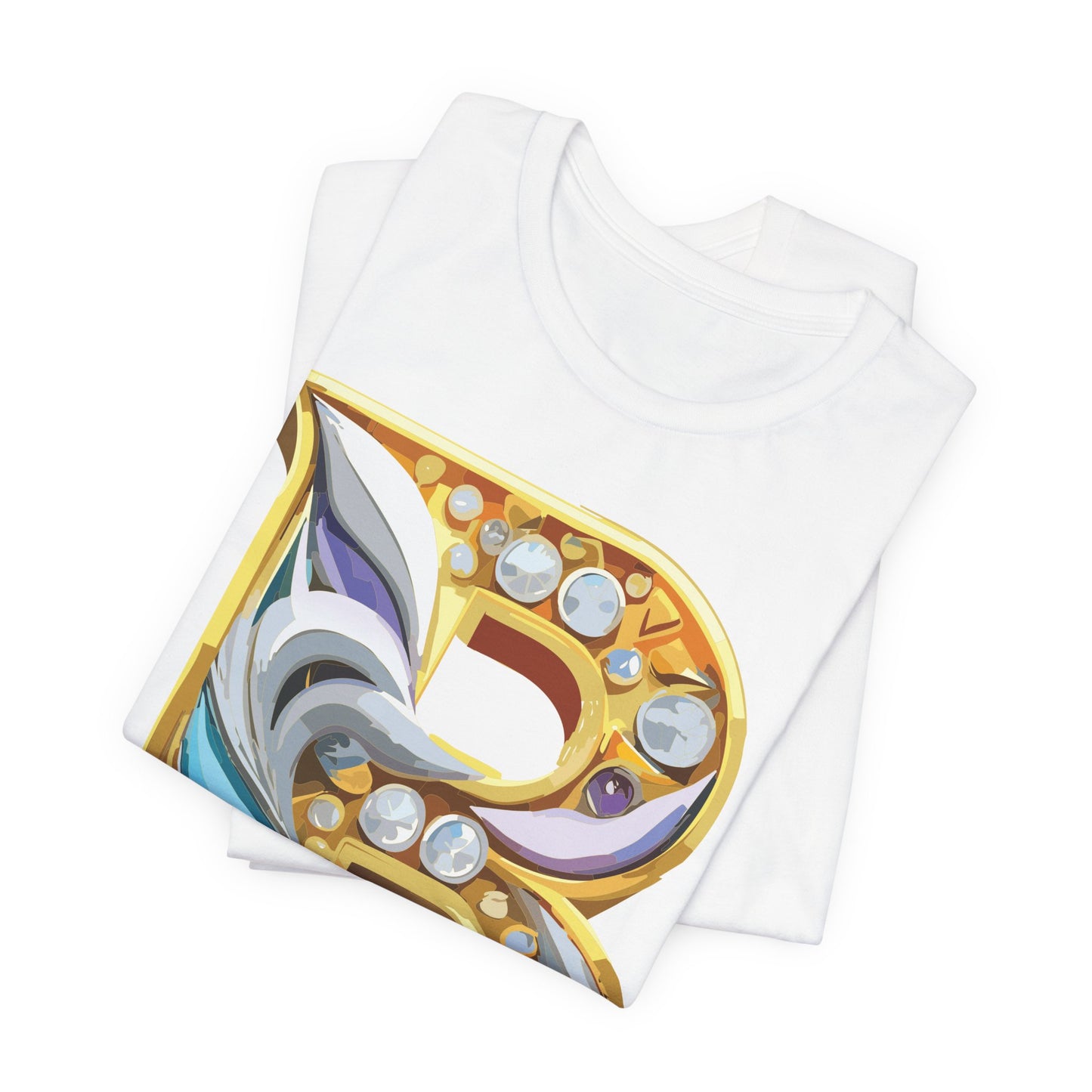 Letter Shirt, Shirt with Letters, Tee Shirt with Gold Letter, Shirt with Antique Letters