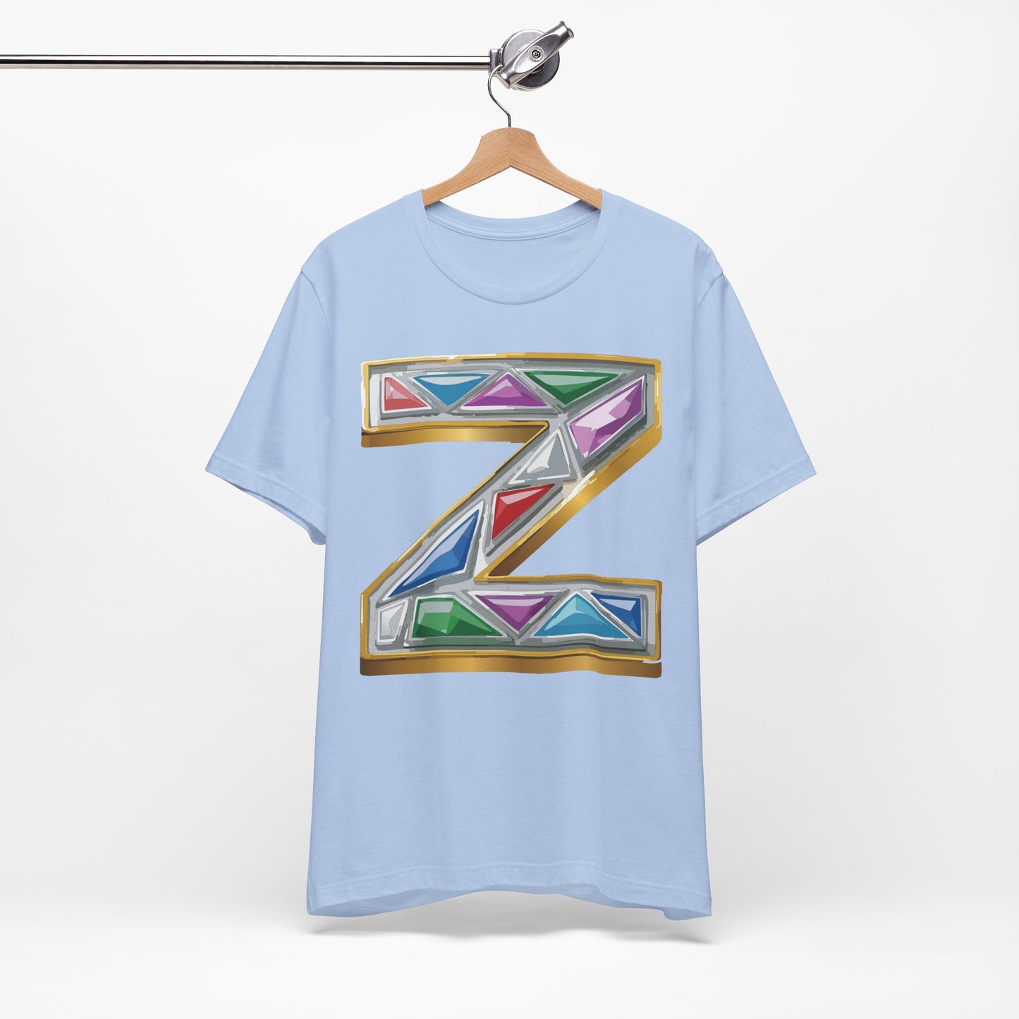 Letter Shirt, Shirt with Letters, Tee Shirt with Gold Letter, Shirt with Antique Letters