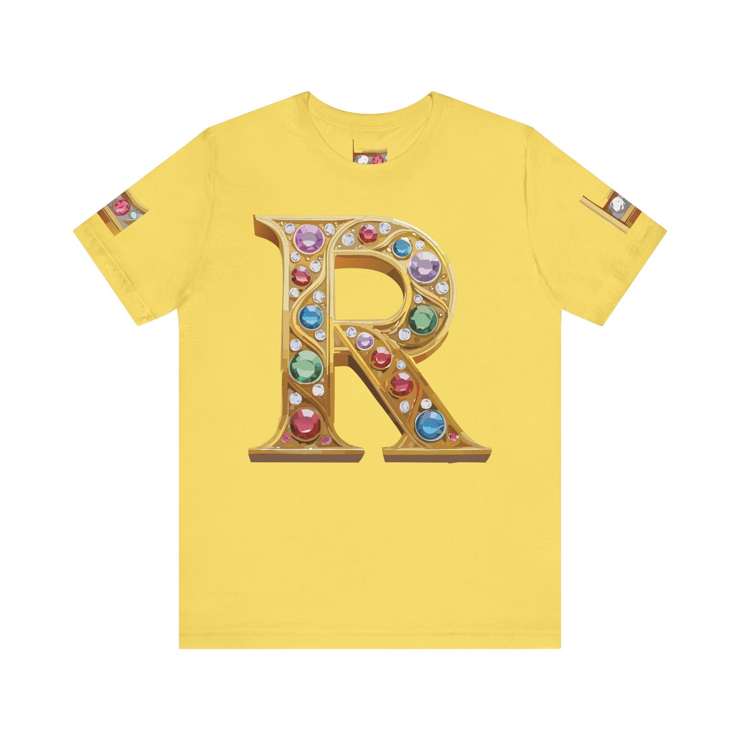 Letter Shirt, Shirt with Letters, Tee Shirt with Gold Letter, Shirt with Antique Letters