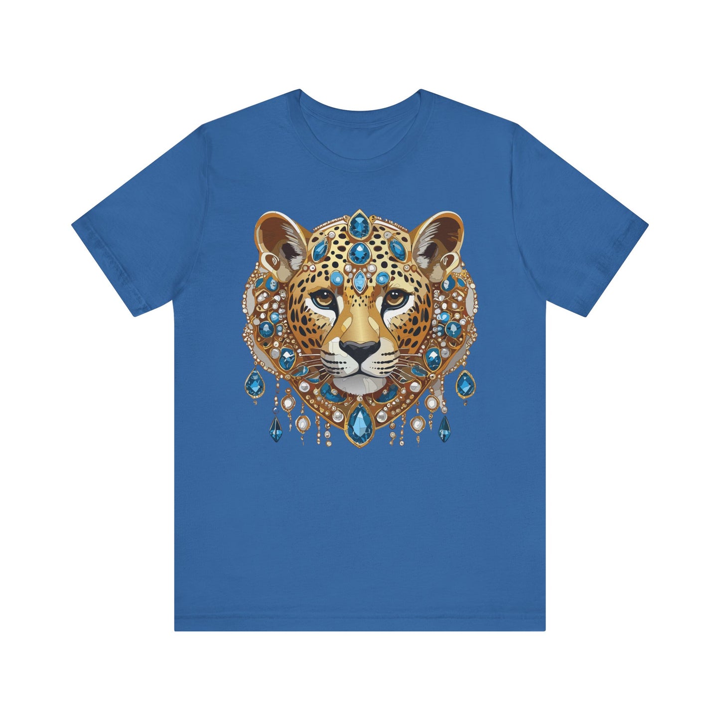 Animal Shirt, Shirt with Animal, Tee Shirt with Gold Animal Medal, Shirt with Antique Animal Medallion