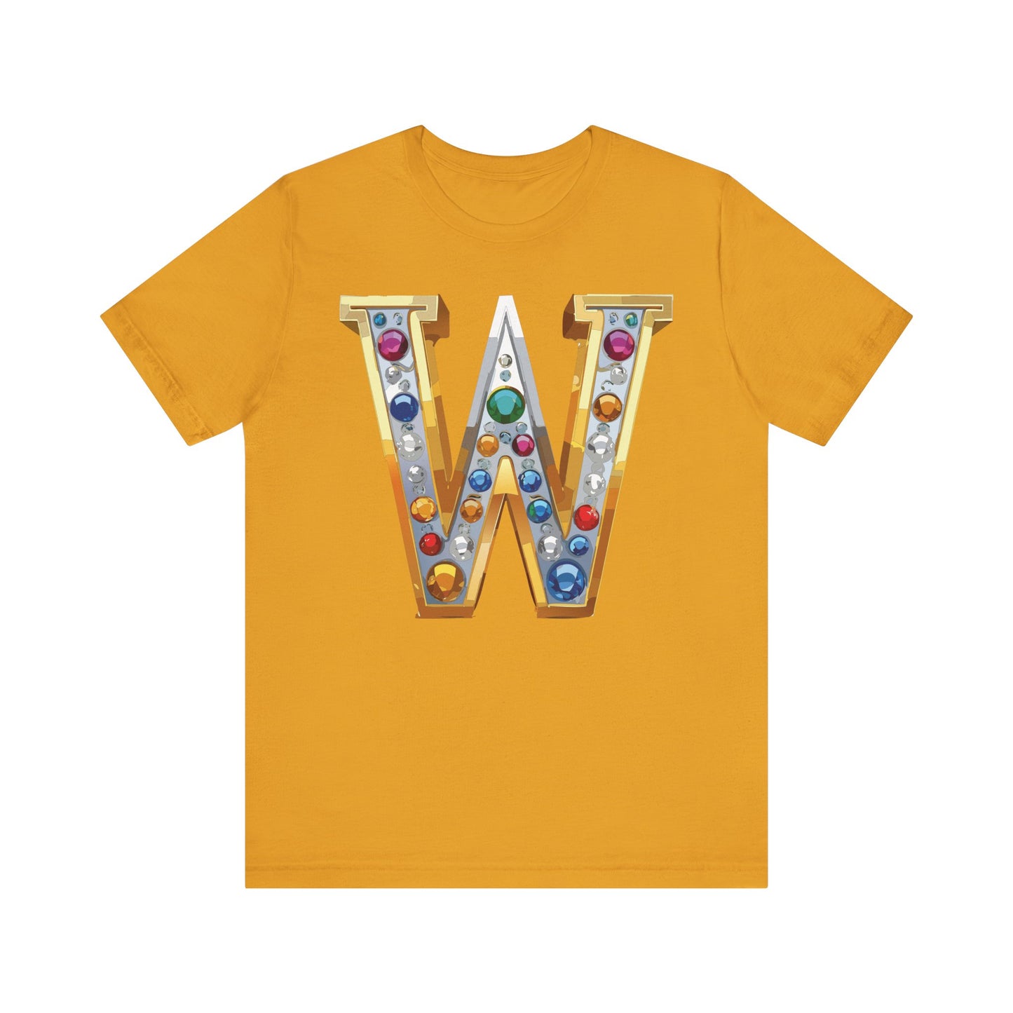 Letter Shirt, Shirt with Letters, Tee Shirt with Gold Letter, Shirt with Antique Letters