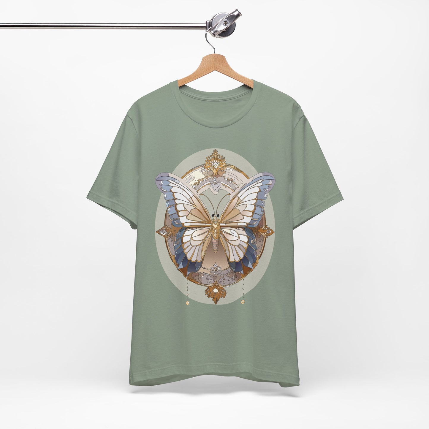Butterfly Shirt, Shirt with Butterfly, Tee Shirt with Antique Butterfly