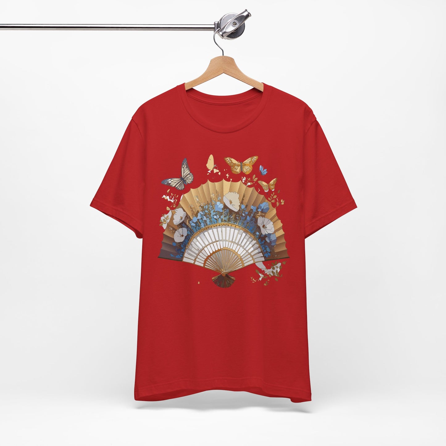 Fan shirt, Shirt with Fan, Tee Shirt with Gold Blower