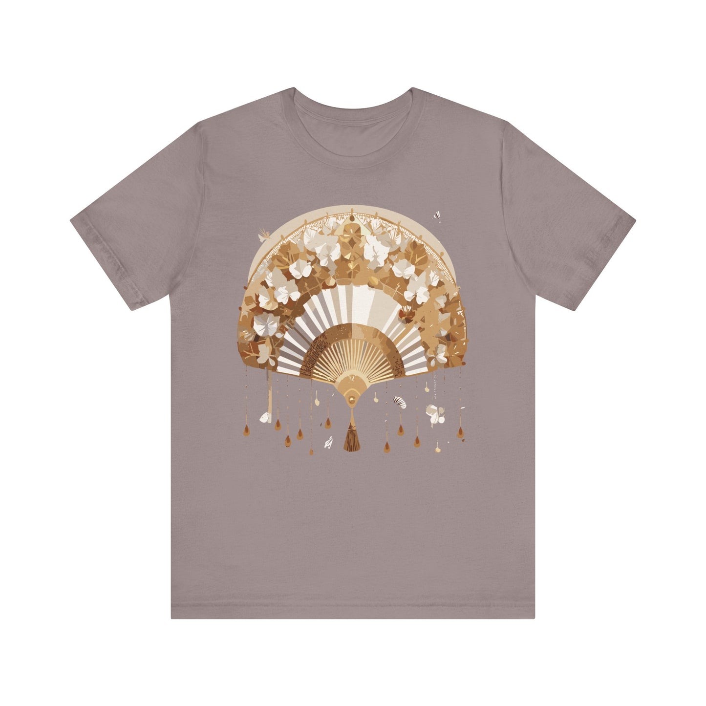 Fan shirt, Shirt with Fan, Tee Shirt with Gold Blower