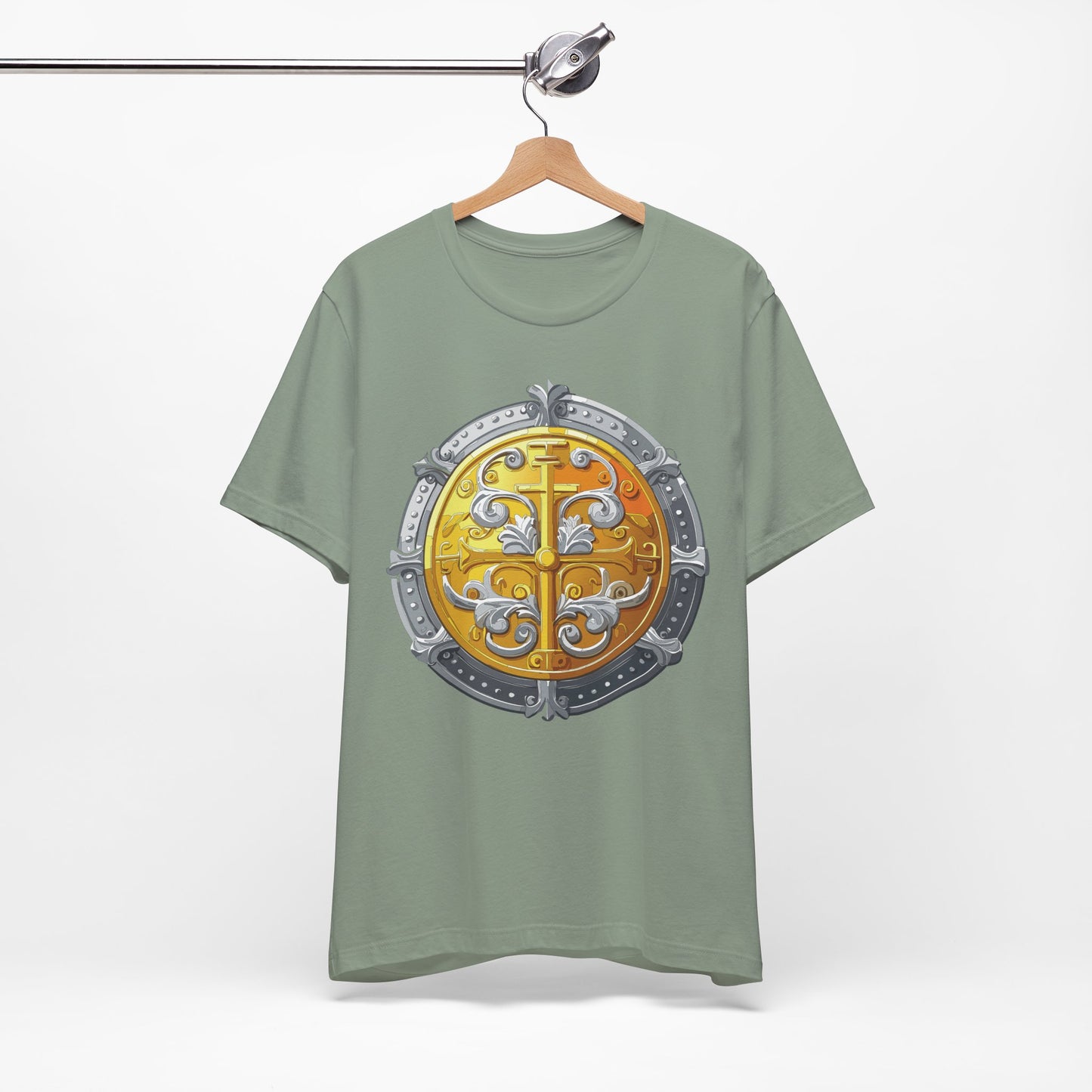Coin Shirt, Shirt with Coin, Tee Shirt with Gold Coin, Shirt with Antique Coin