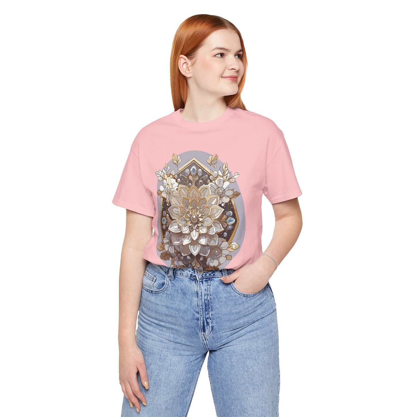 Floral Shirt, Flower Shirt, Tee Shirt with Antique Flower