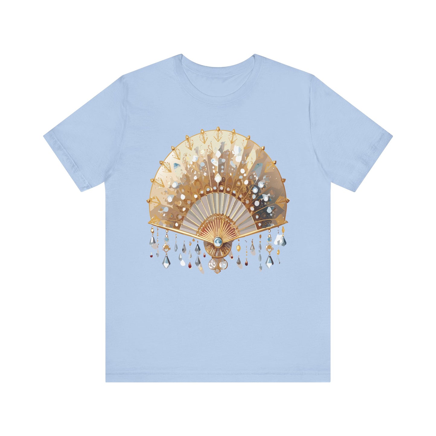 Fan shirt, Shirt with Fan, Tee Shirt with Gold Blower