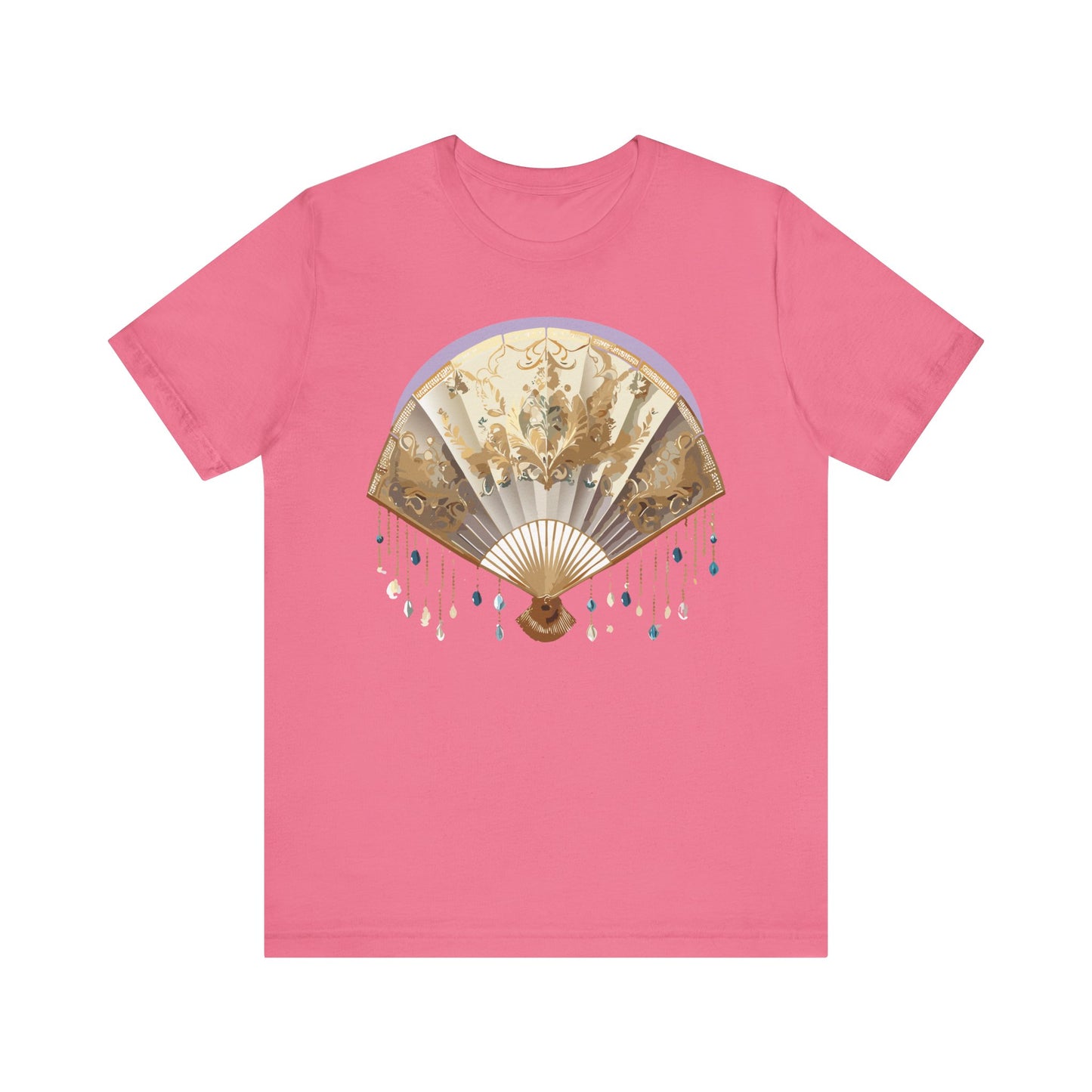 Fan shirt, Shirt with Fan, Tee Shirt with Gold Blower