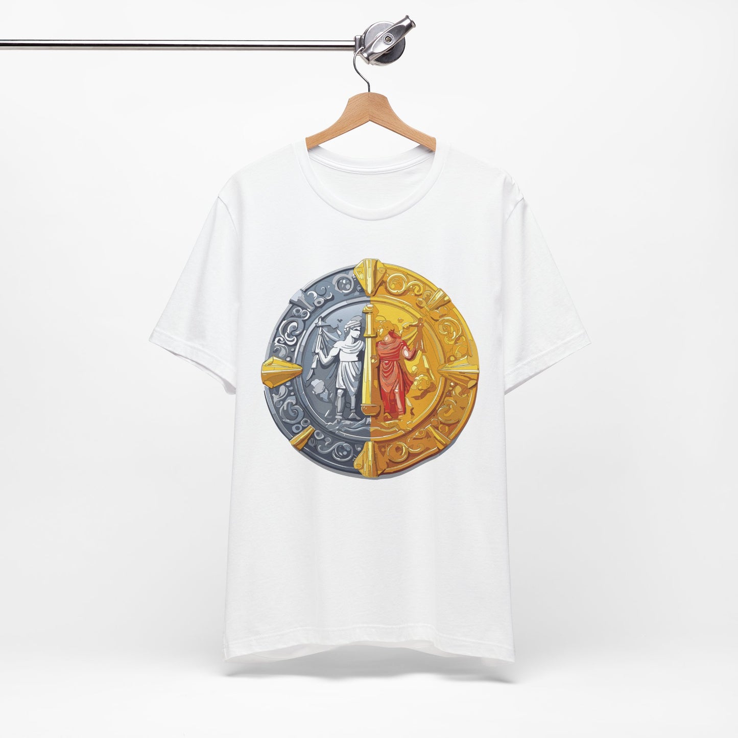 Coin Shirt, Shirt with Coin, Tee Shirt with Gold Coin, Shirt with Antique Coin