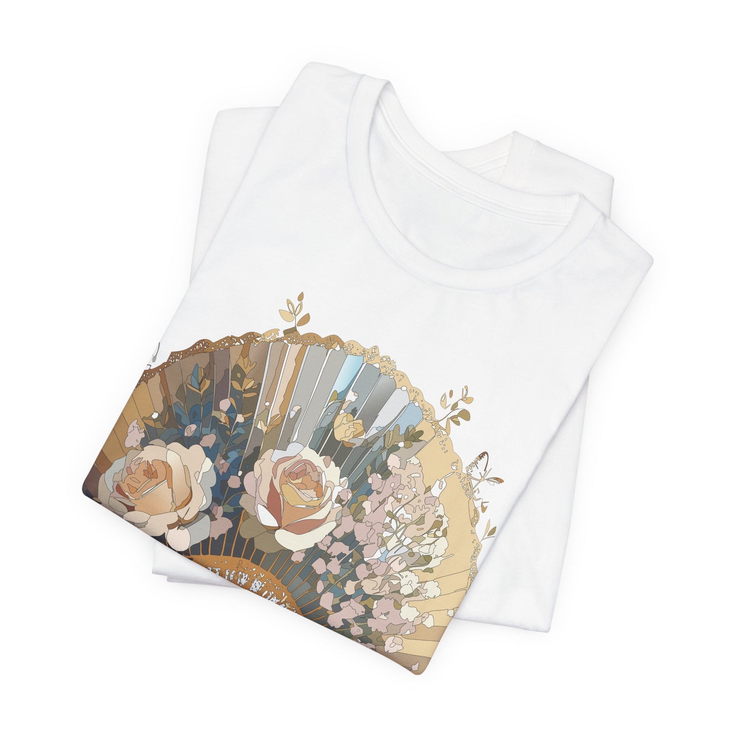 Fan shirt, Shirt with Fan, Tee Shirt with Gold Blower