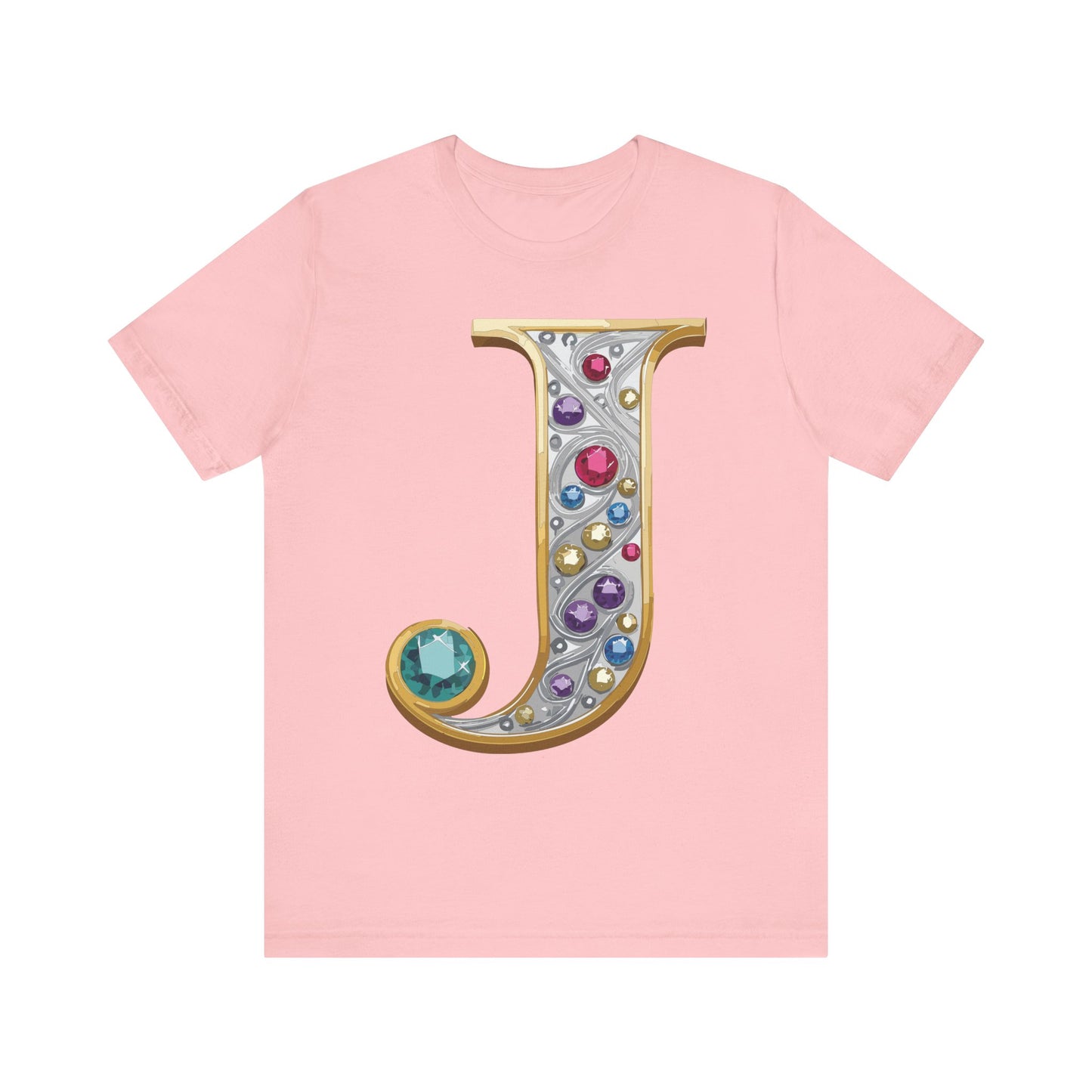 Letter Shirt, Shirt with Letters, Tee Shirt with Gold Letter, Shirt with Antique Letters
