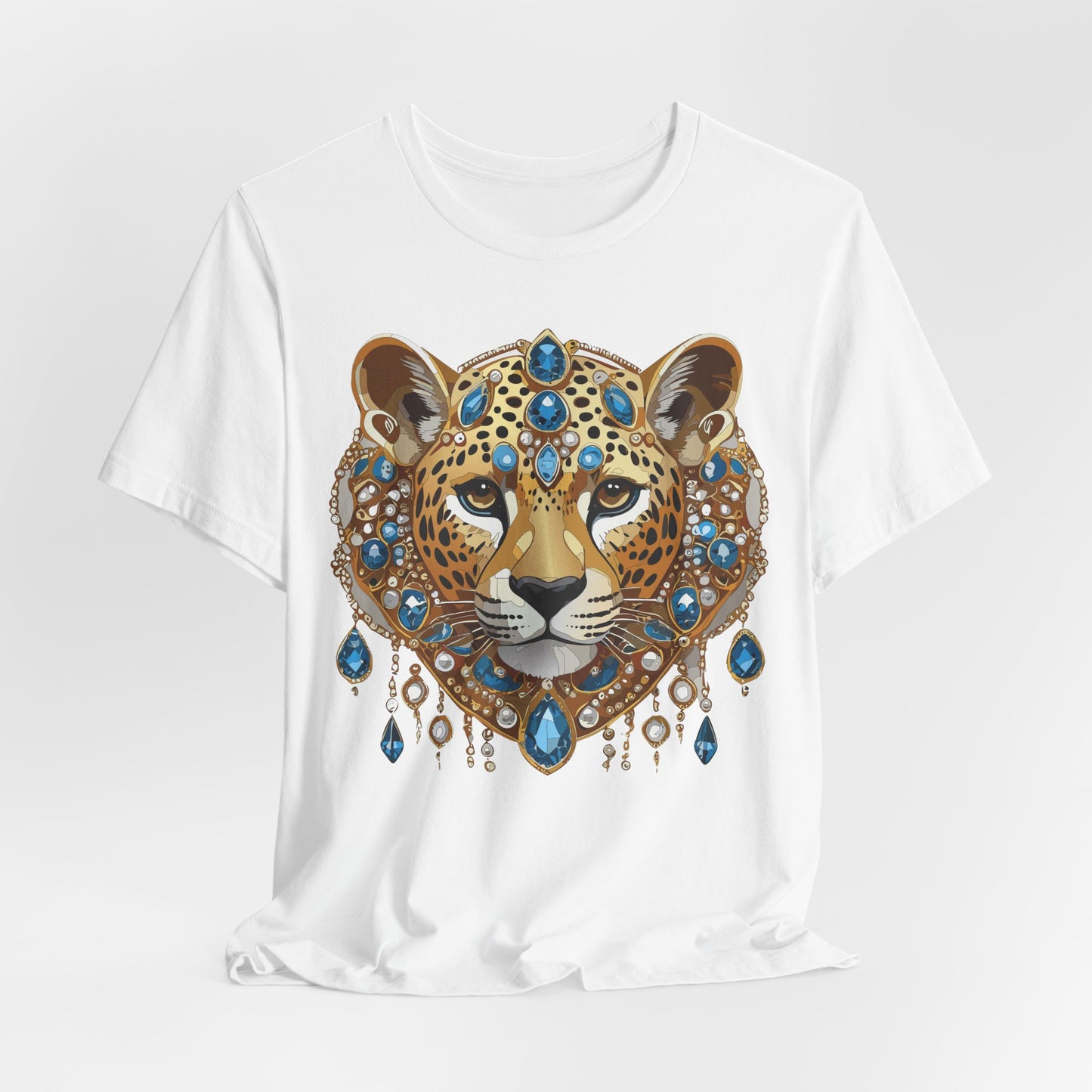Animal Shirt, Shirt with Animal, Tee Shirt with Gold Animal Medal, Shirt with Antique Animal Medallion
