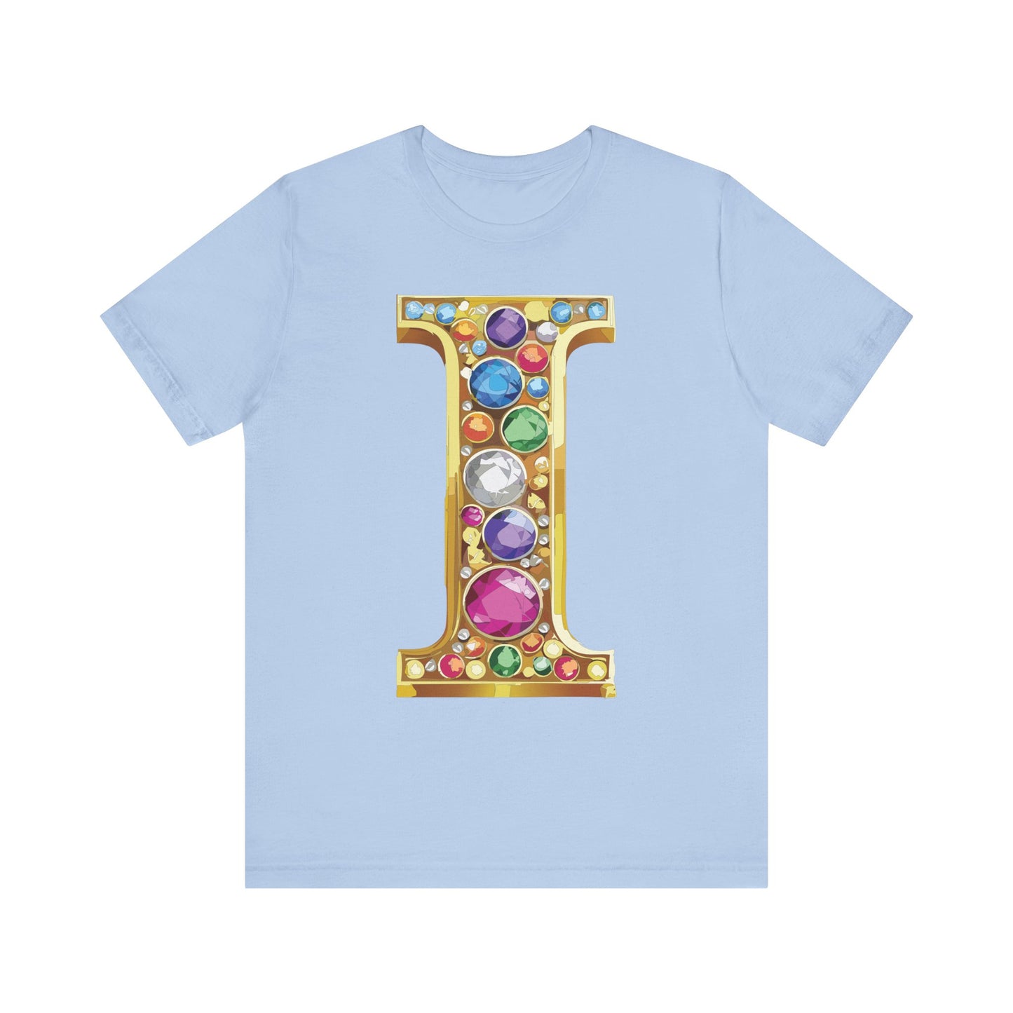 Letter Shirt, Shirt with Letters, Tee Shirt with Gold Letter, Shirt with Antique Letters