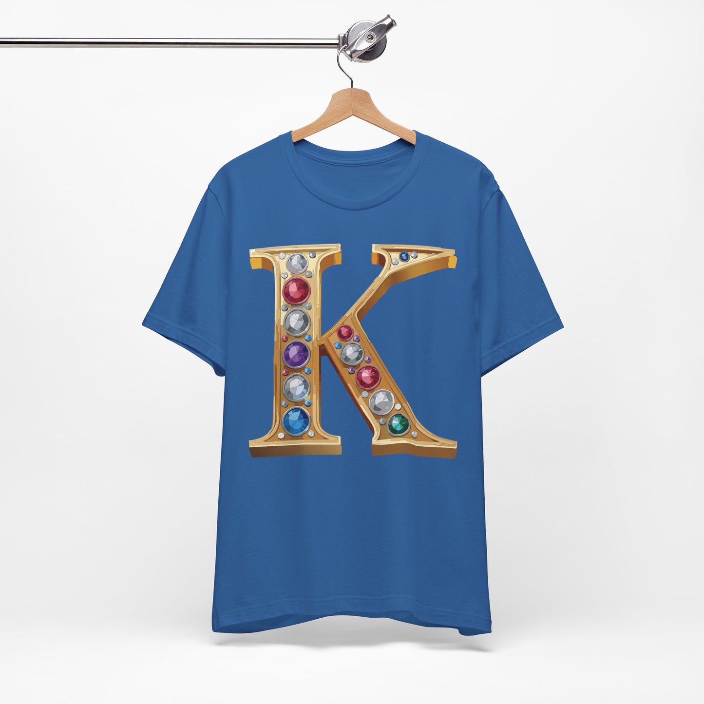 Letter Shirt, Shirt with Letters, Tee Shirt with Gold Letter, Shirt with Antique Letters