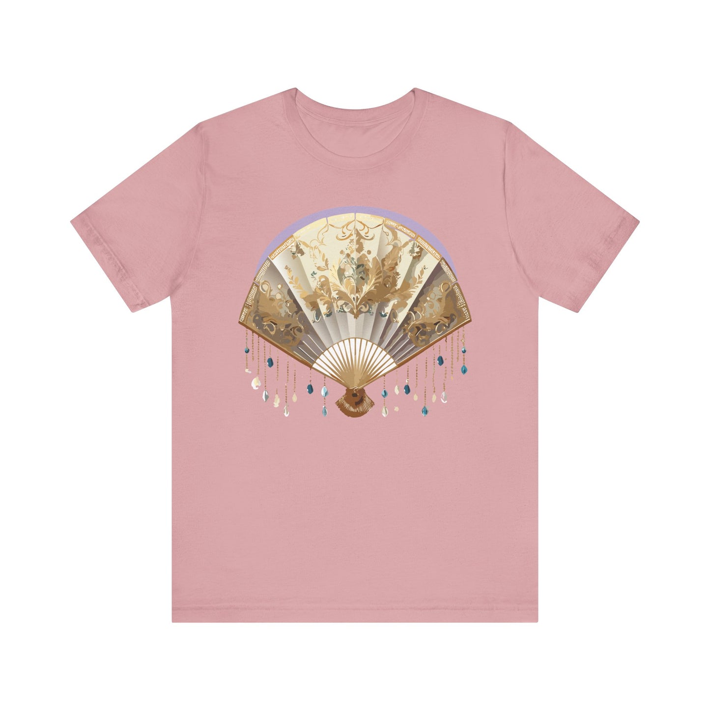 Fan shirt, Shirt with Fan, Tee Shirt with Gold Blower